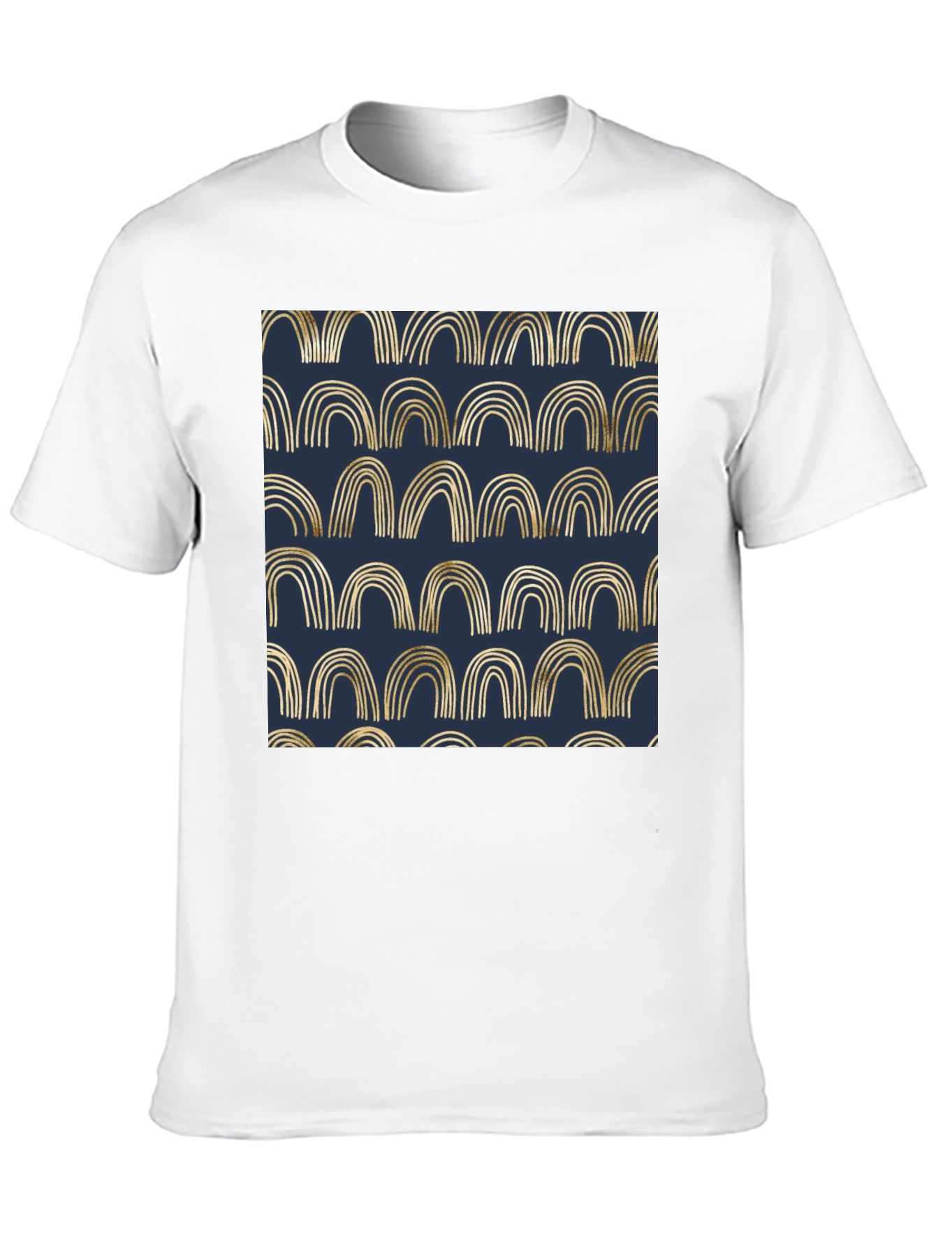 Black Gold Arches Graphic Black T-Shirt view 10