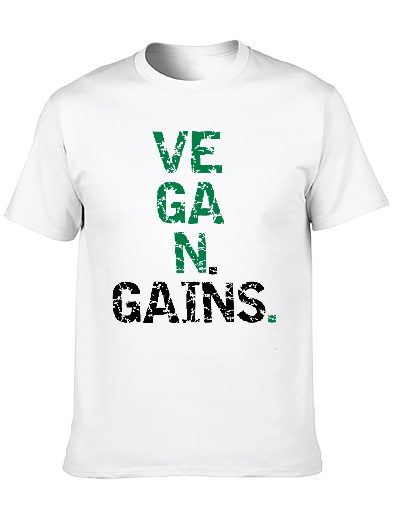 Vegan Gains Graphic Tee - Black - 10