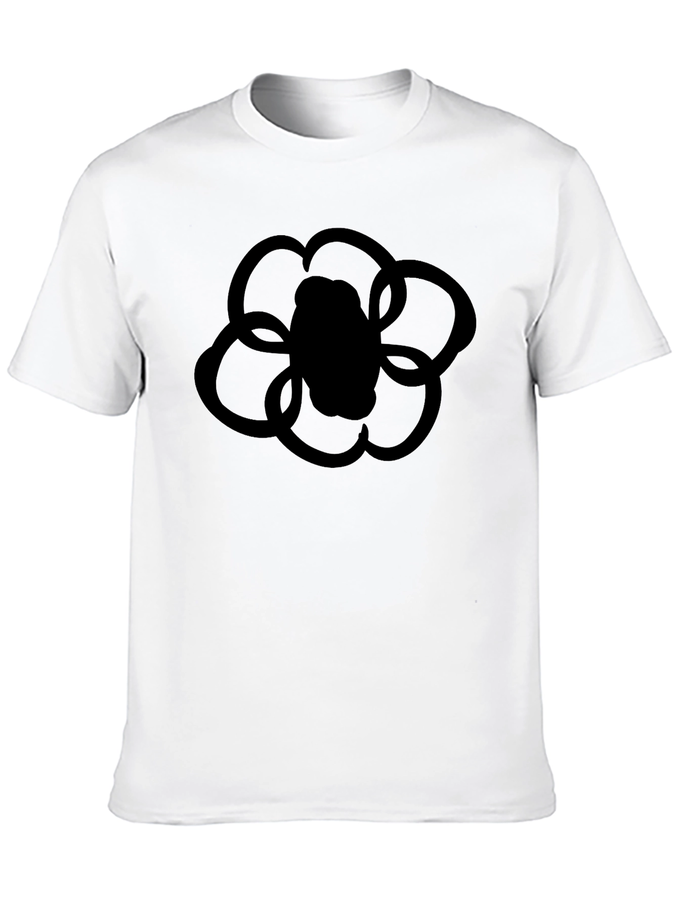 Black Black Flower Graphic T-Shirt view 10