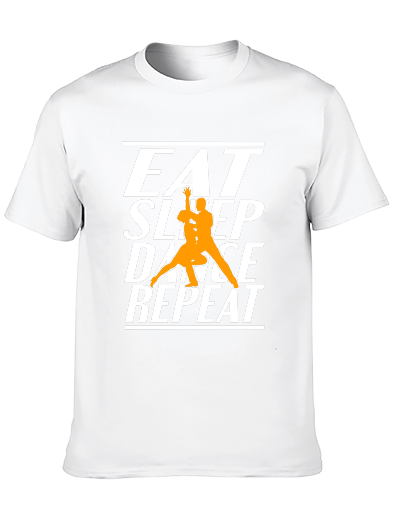 Black Eat Sleep Dance Repeat Black Graphic T-Shirt view 10
