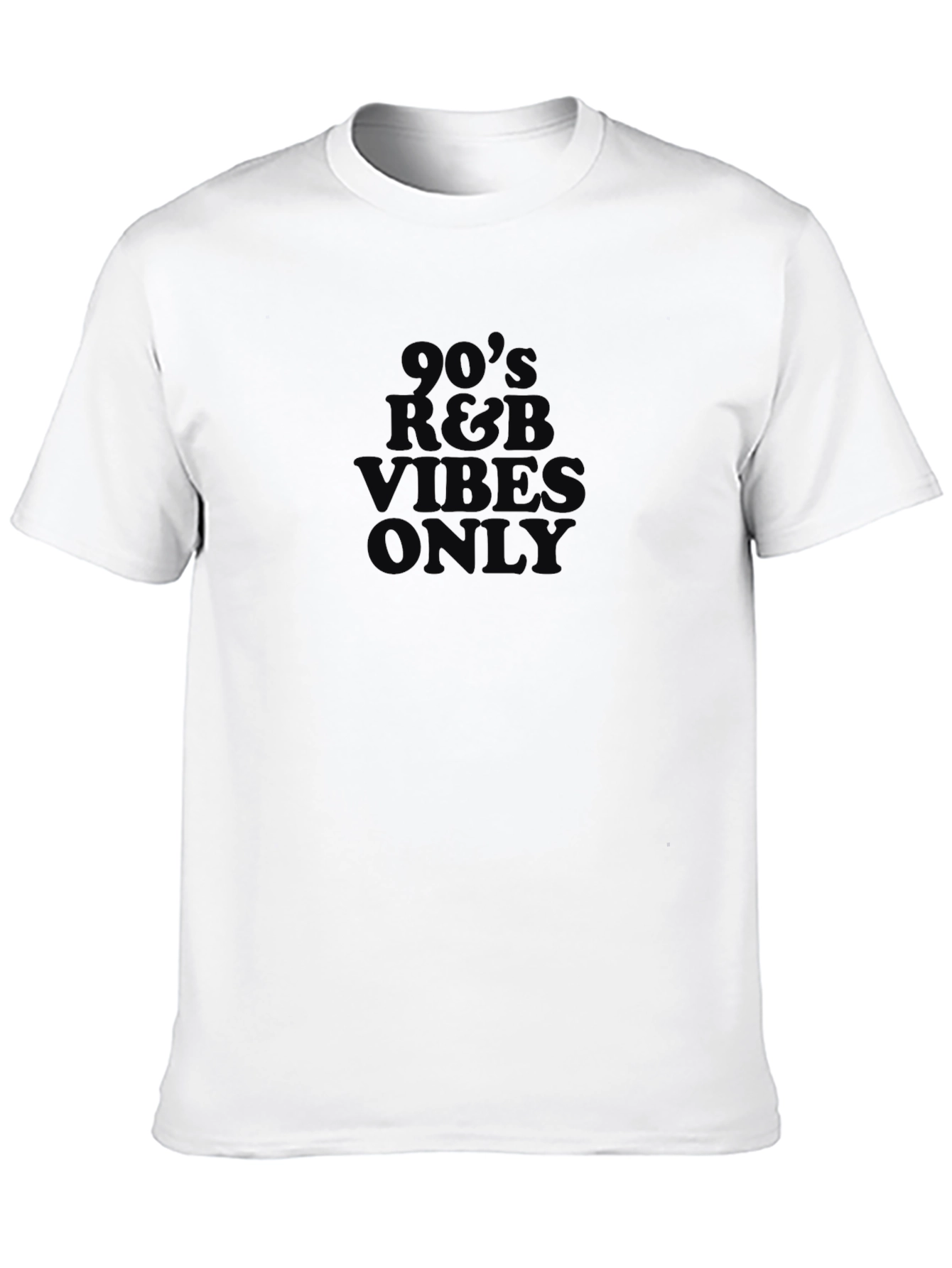 Black 90's R&B Vibes Only Black Tee view 10