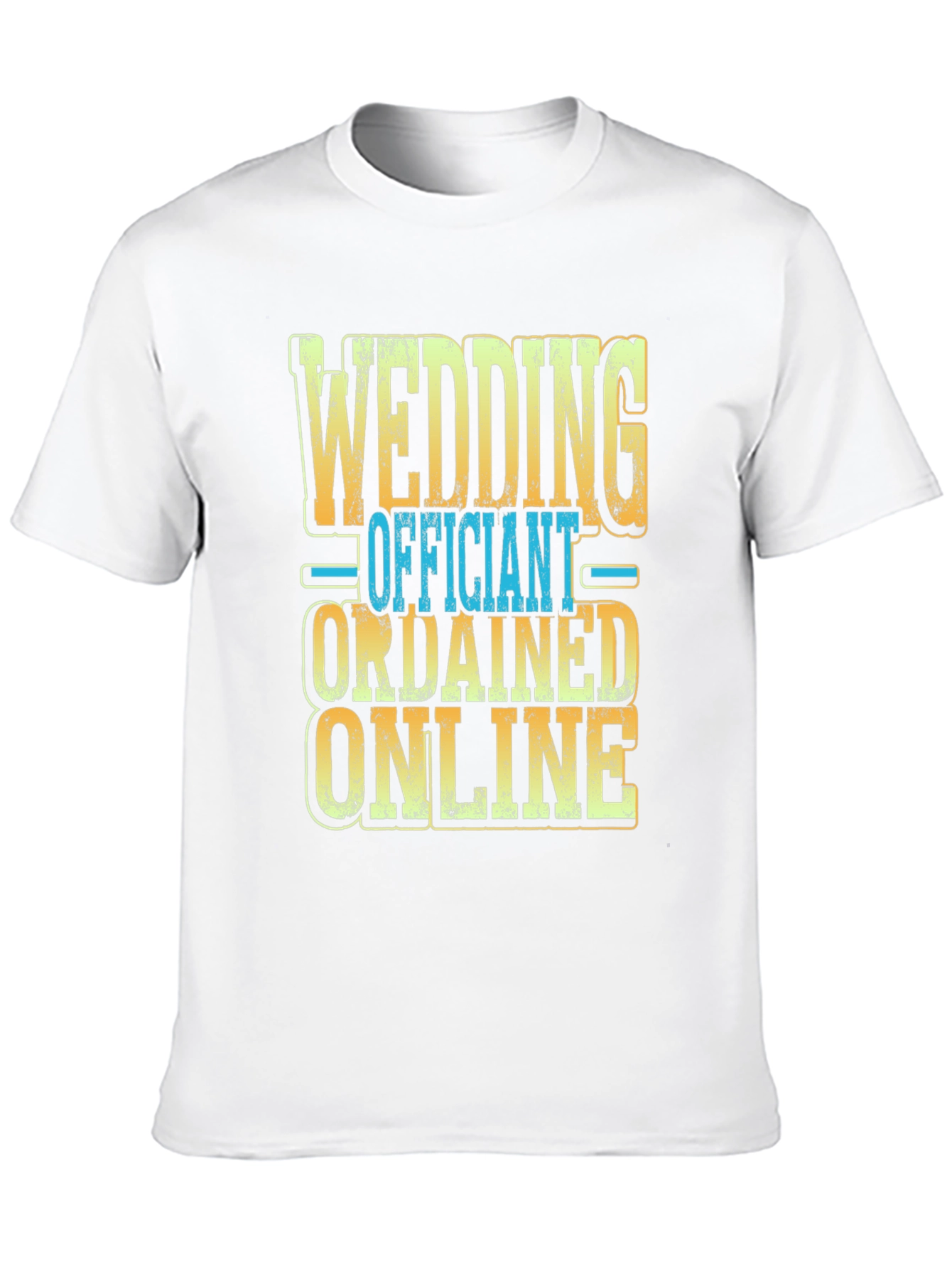 Black Wedding Officiant Ordained Online T-Shirt view 10
