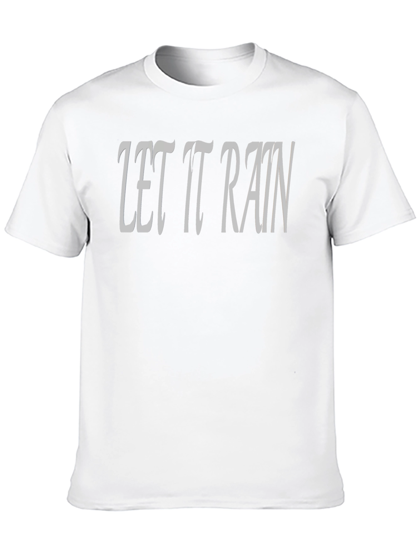 Black Let It Rain Graphic T-Shirt - Soft Cotton Tee view 10
