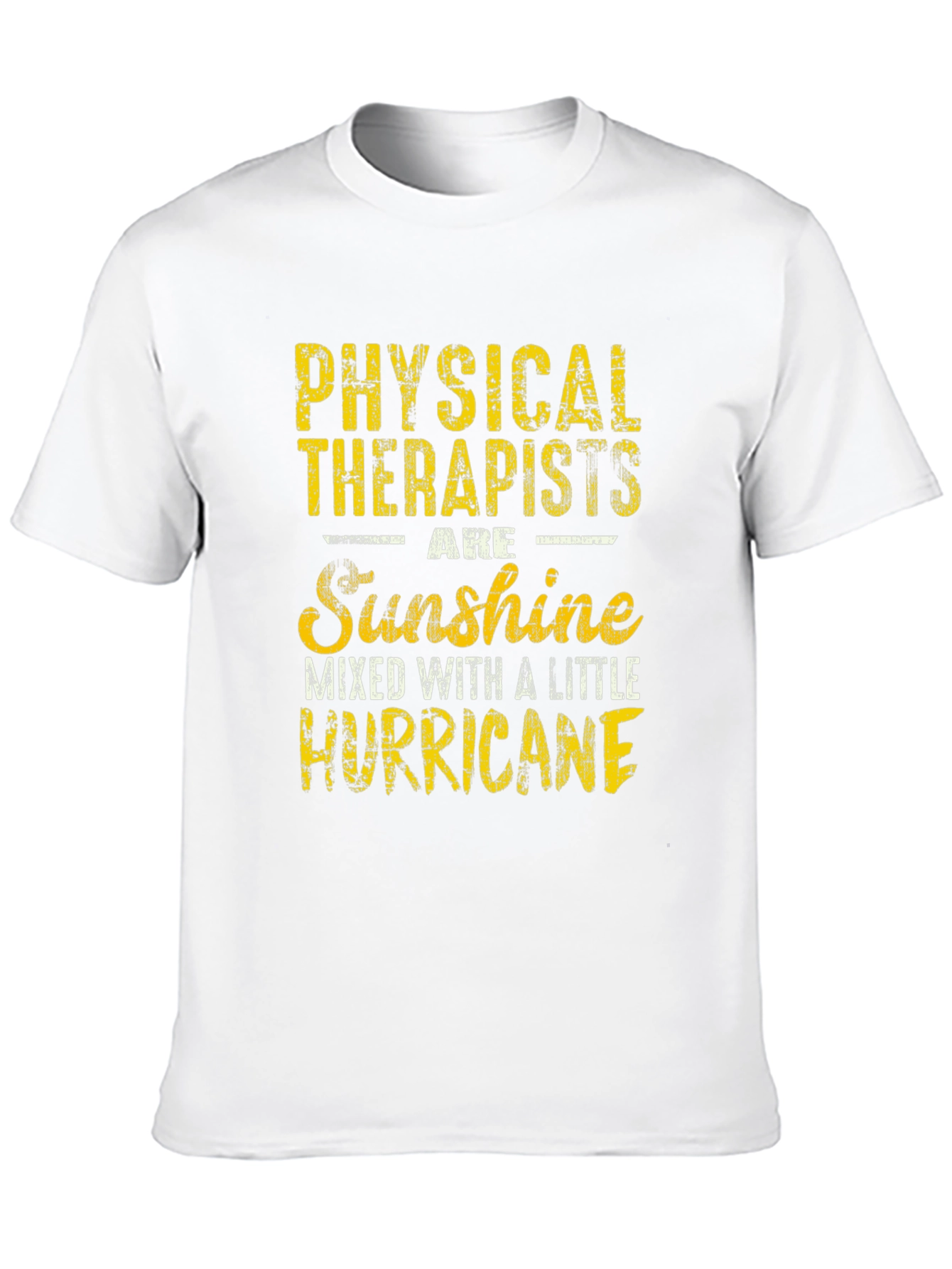 Black Physical Therapist Sunshine Hurricane Graphic T-Shirt view 10