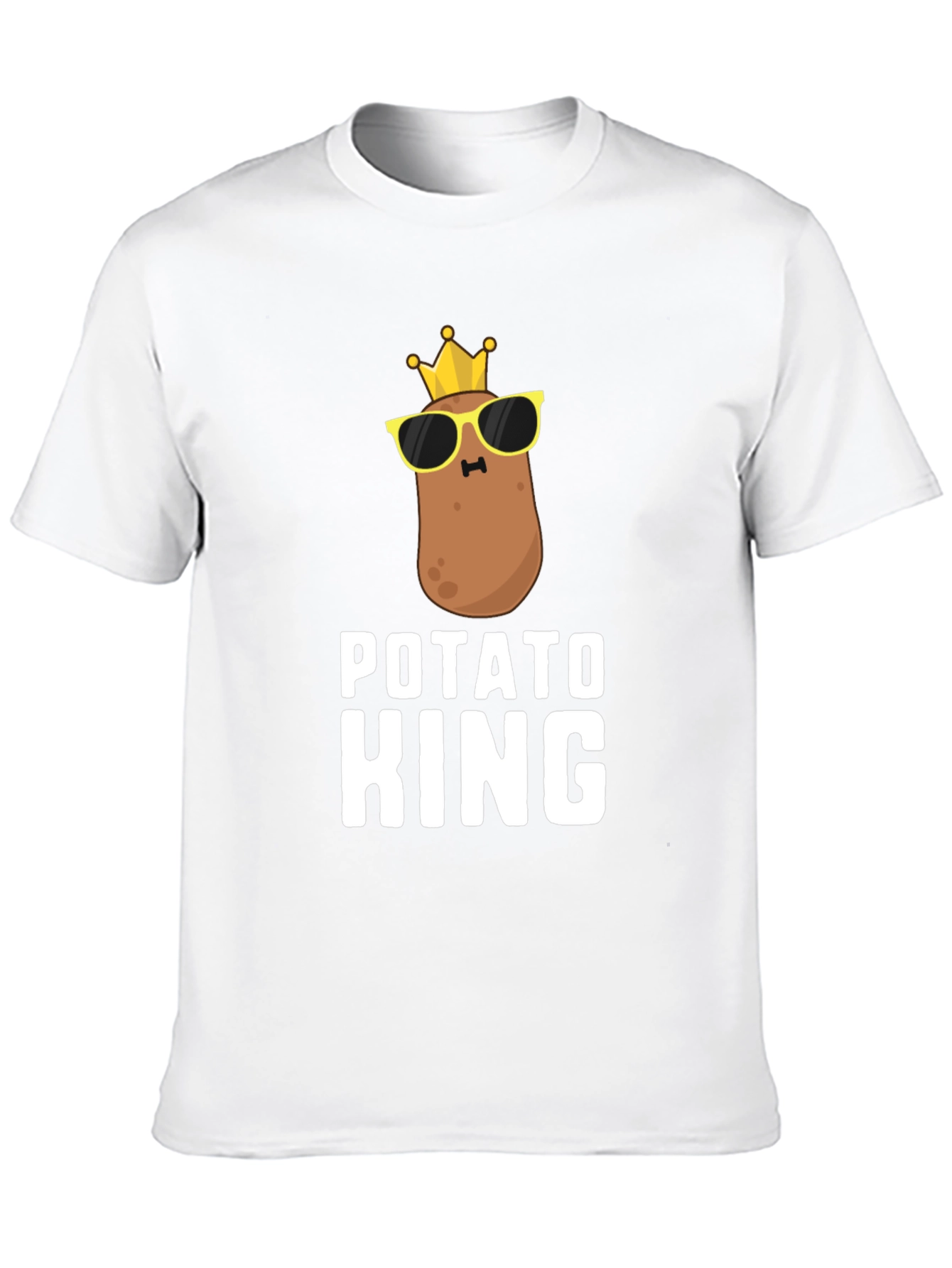 Black Potato King T-Shirt - Funny Graphic Tee view 10