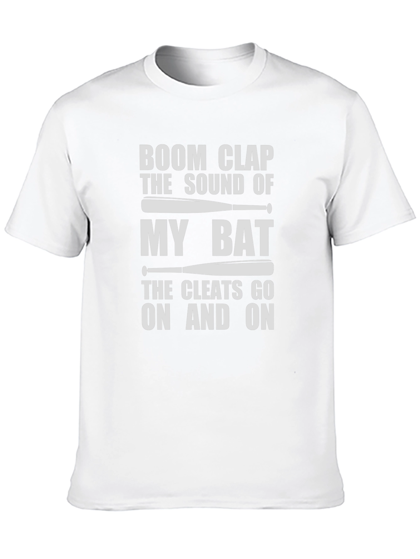 Black Boom Clap My Bat Baseball T-Shirt view 10