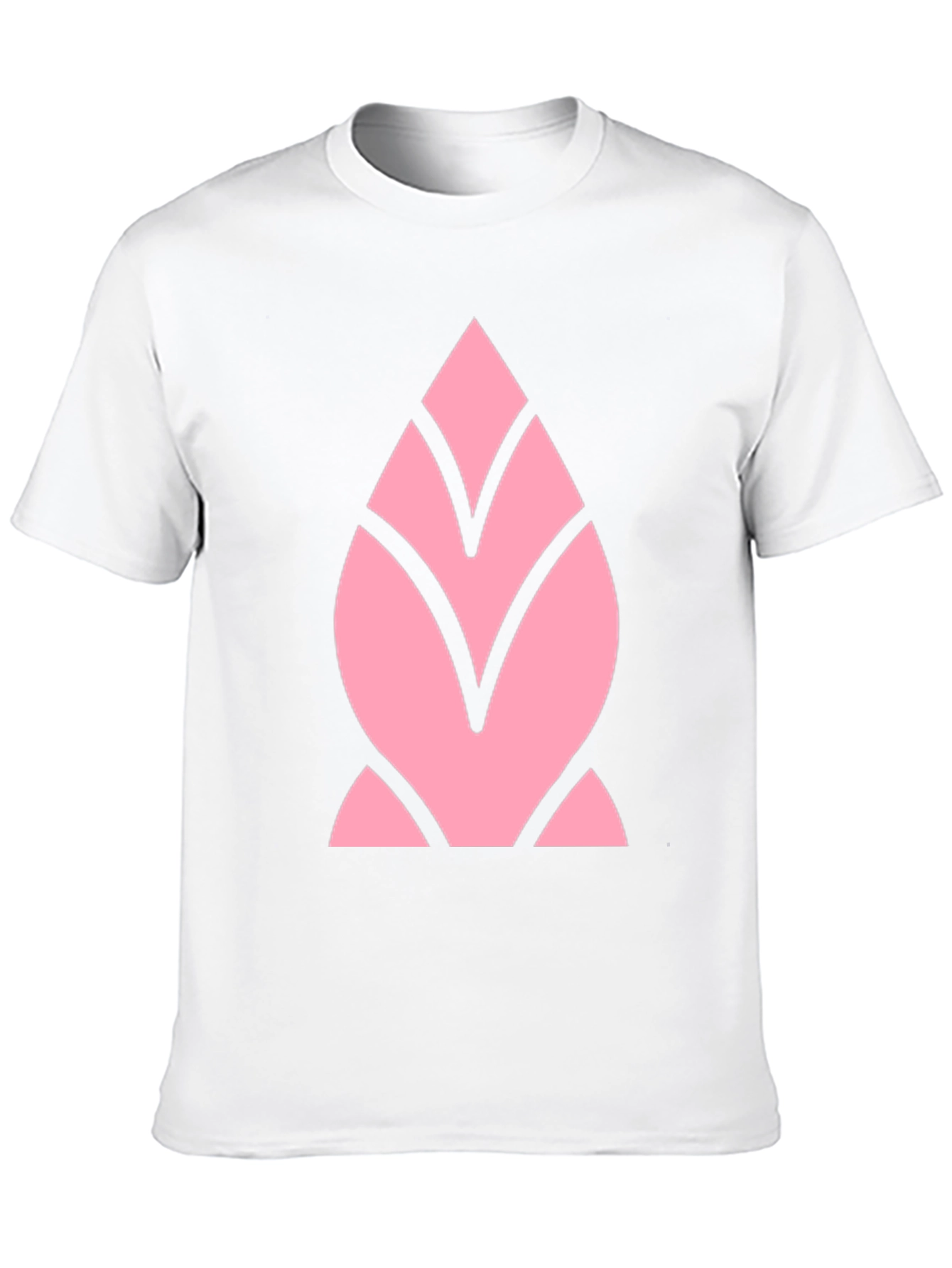 Black Pink Geometric Black T-Shirt view 10