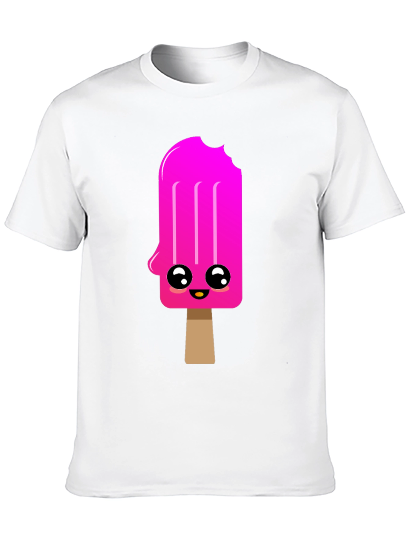Black Kawaii Popsicle Graphic Tee - Black Cotton Blend Shirt view 10