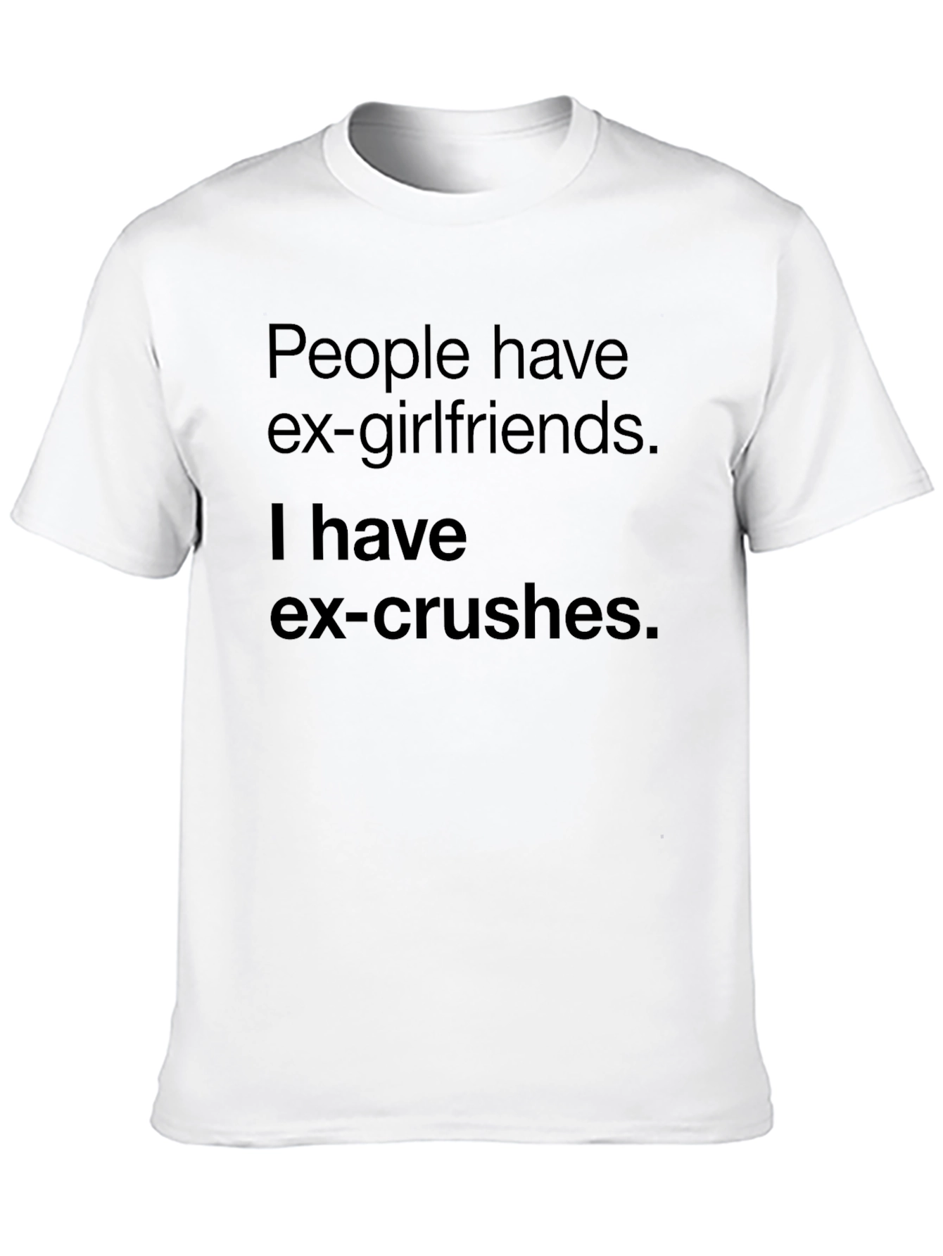 Black Ex-Crushes Funny Graphic Tee view 10