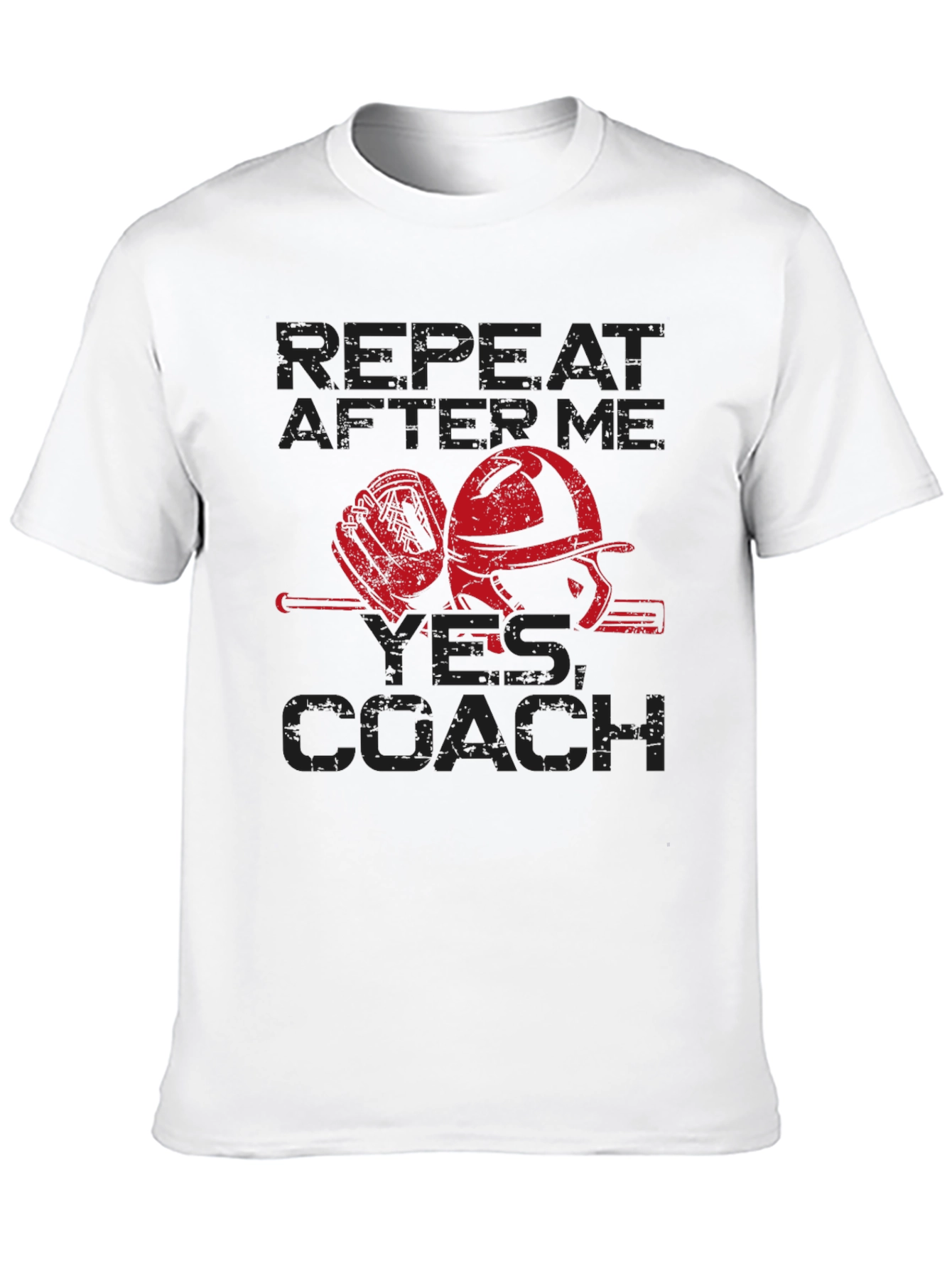 Black Repeat After Me, Yes Coach - Baseball Graphic Tee view 10