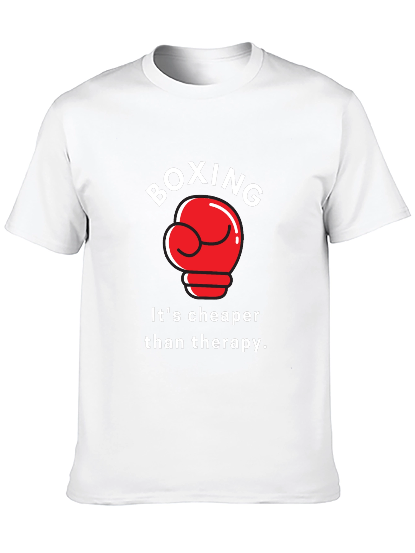 Black Boxing Therapy Graphic T-Shirt view 10