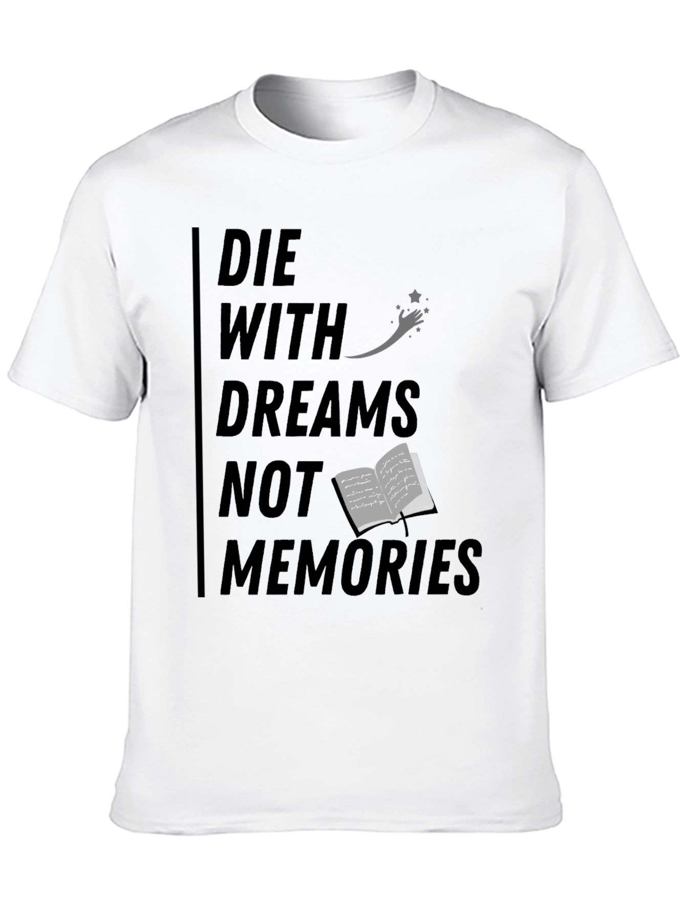 Black Die With Dreams Graphic T-Shirt view 10