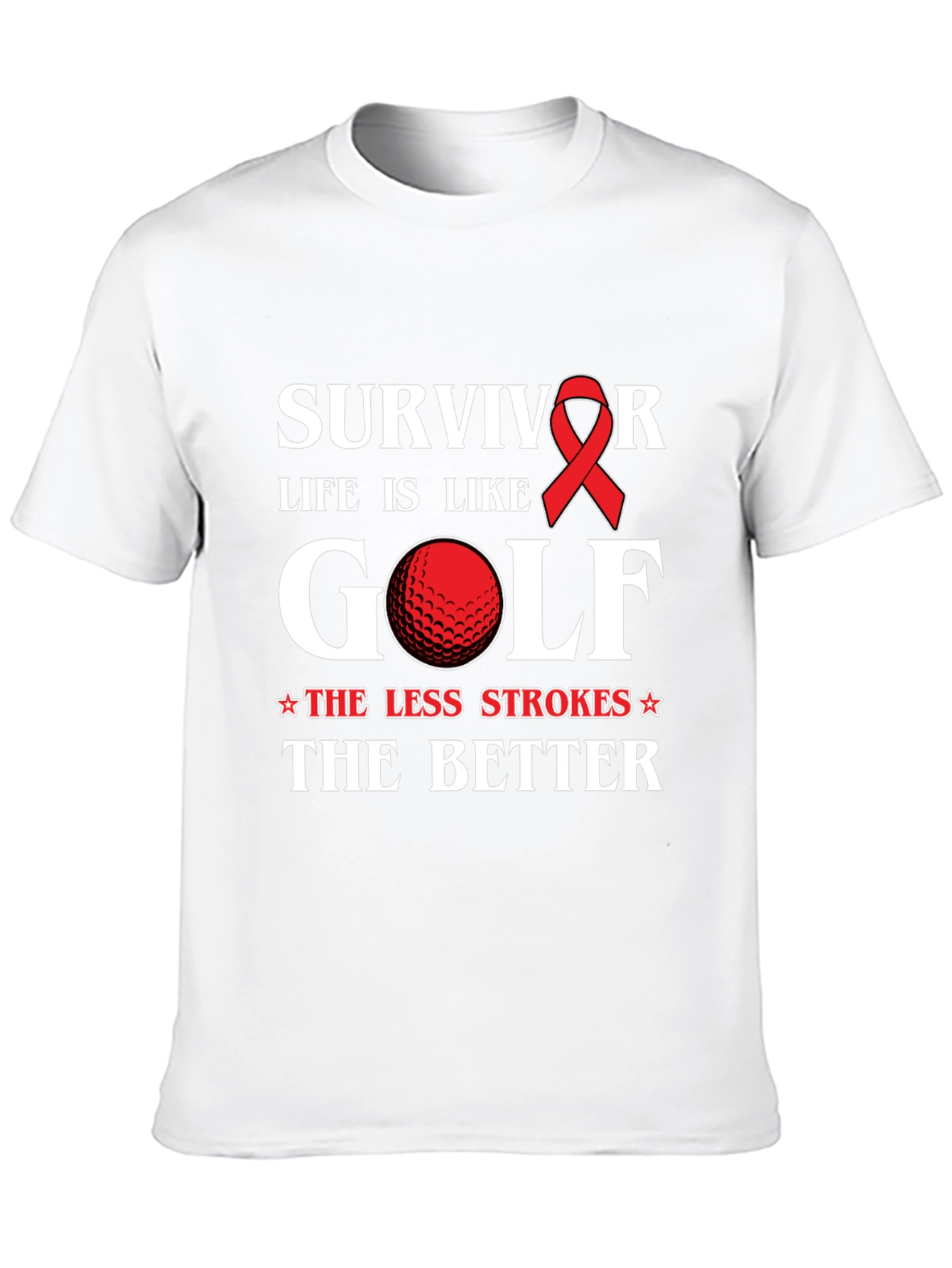 Black Survivor Golf T-Shirt - Life is Like Golf view 10