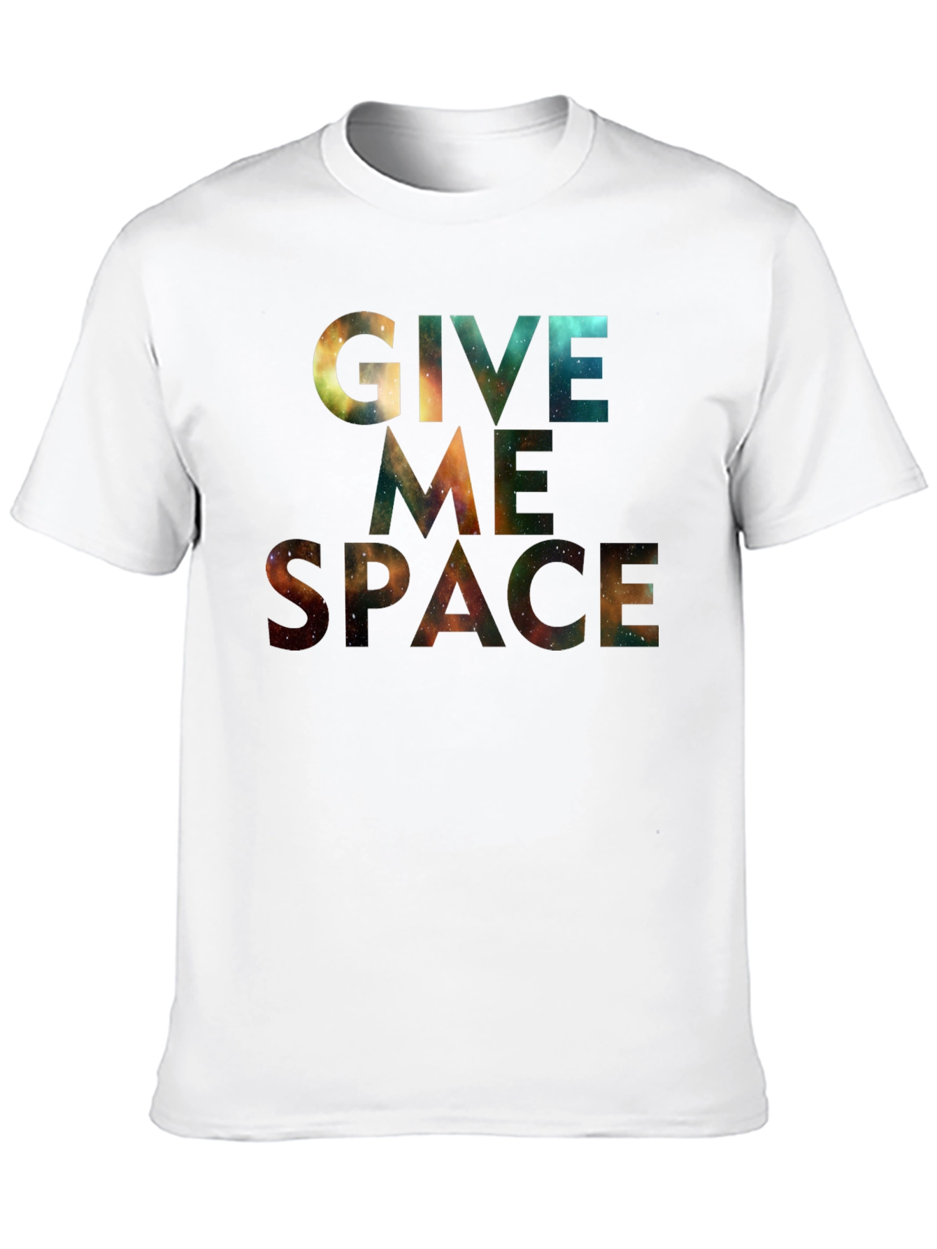 Black Give Me Space T-Shirt - Galaxy Print Tee view 10
