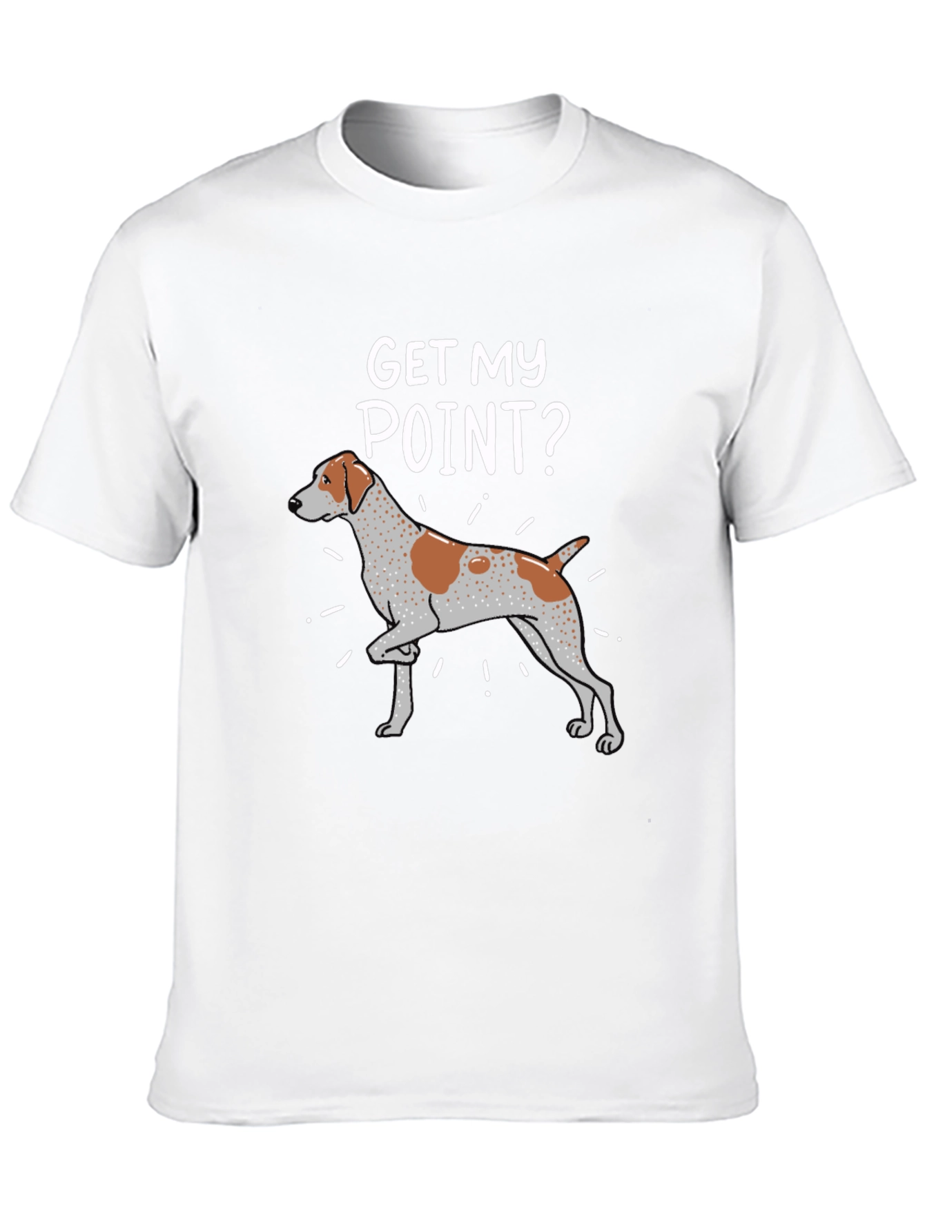 Black Get My Point? Dog Graphic T-Shirt view 10