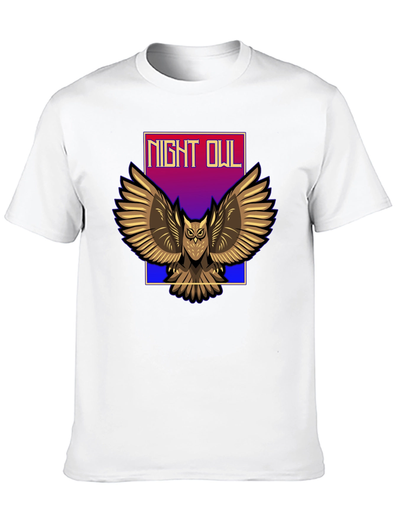 Black Night Owl Graphic T-Shirt view 10