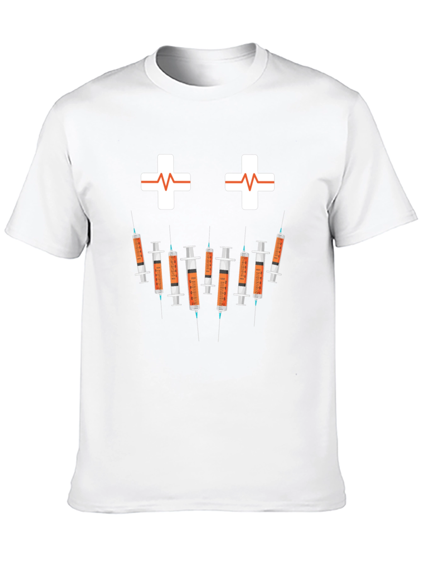 Black Humorous Nurse/Doctor Syringe Graphic T-Shirt view 10