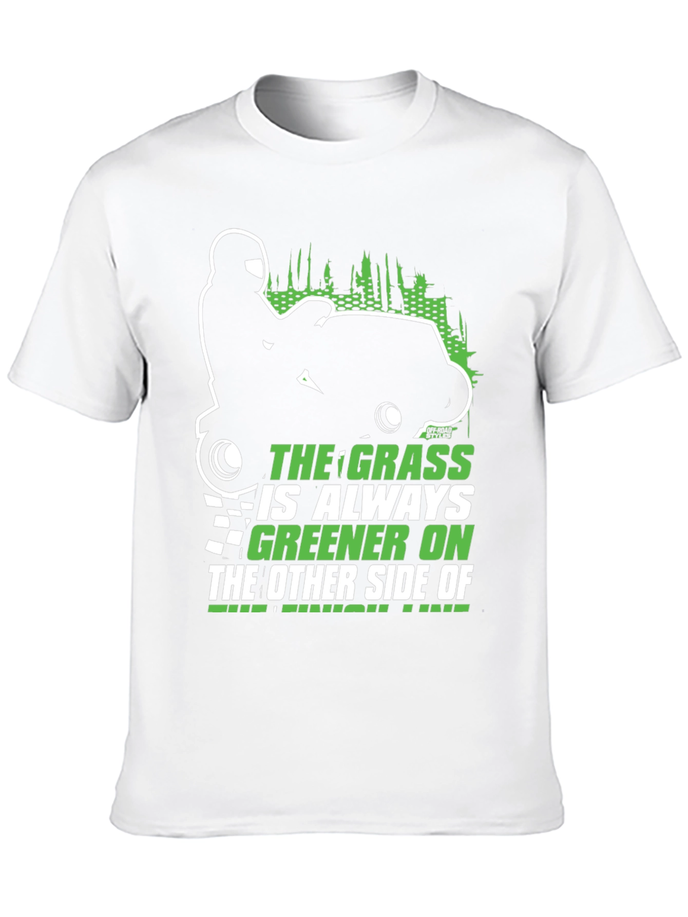 Black The Grass is Always Greener T-Shirt view 10