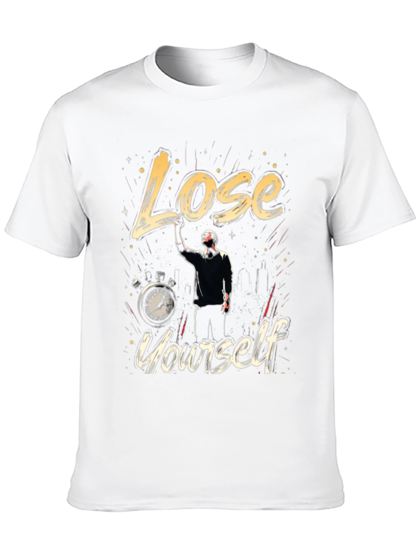 Black Lose Yourself Graphic T-Shirt view 10