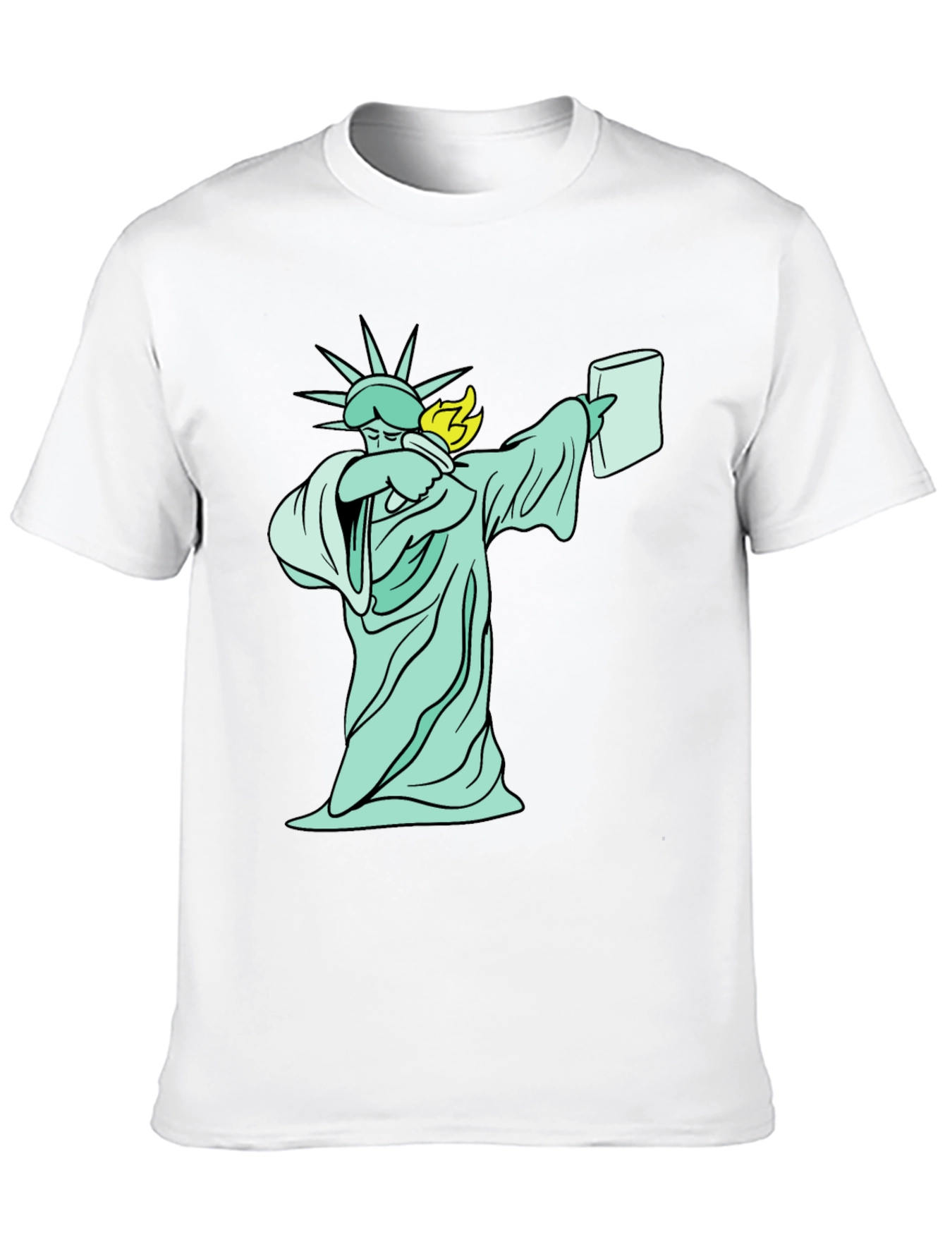 Black Dabbing Statue of Liberty T-Shirt - Funny Design view 10