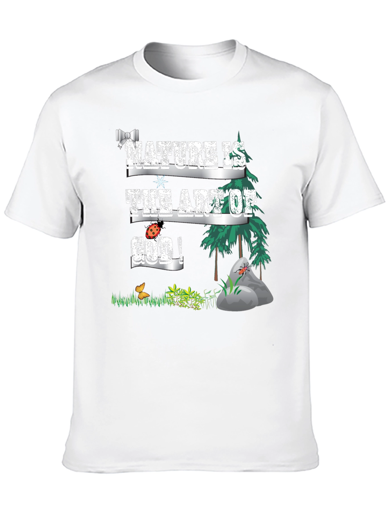 Black Nature Is The Art Of God T-Shirt view 10