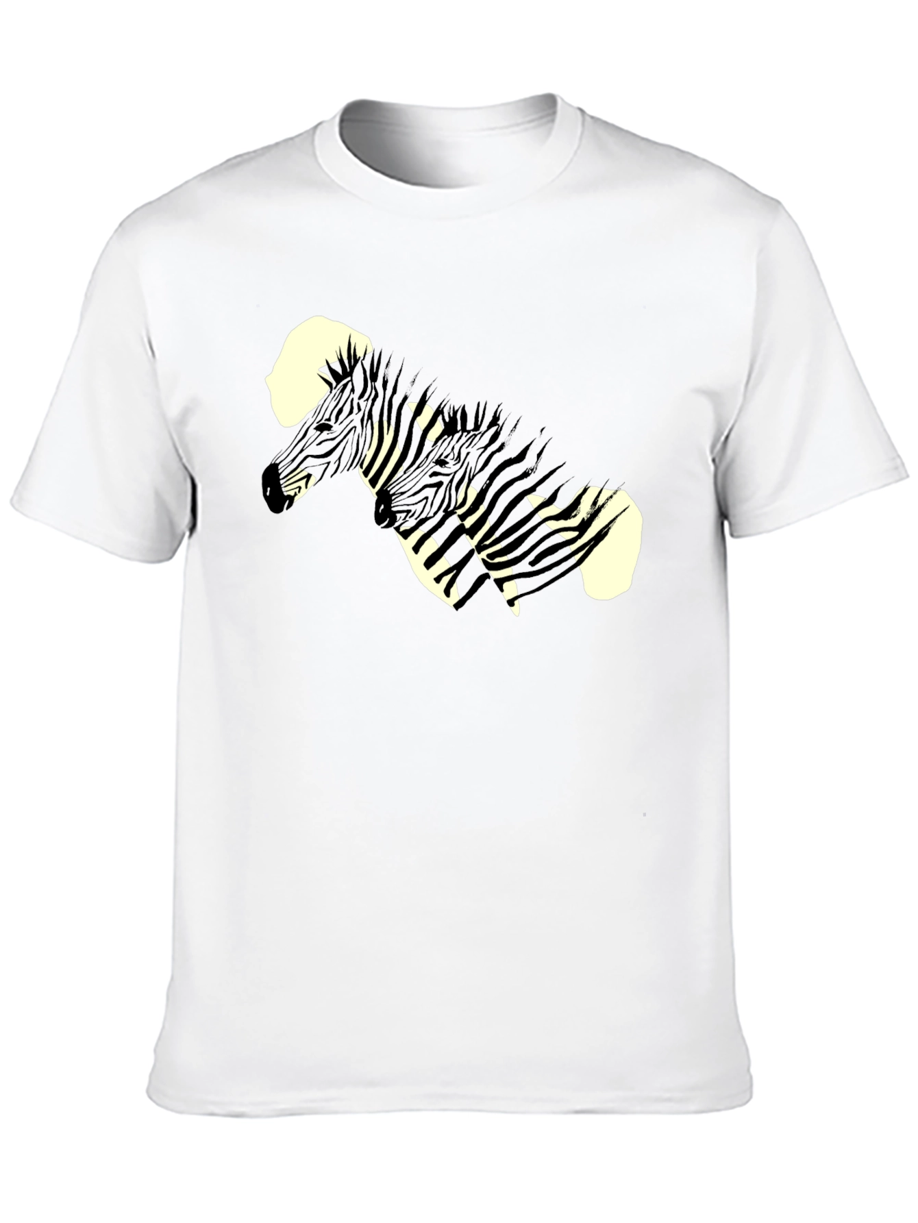 Black Zebra Graphic Print Black Tee view 10