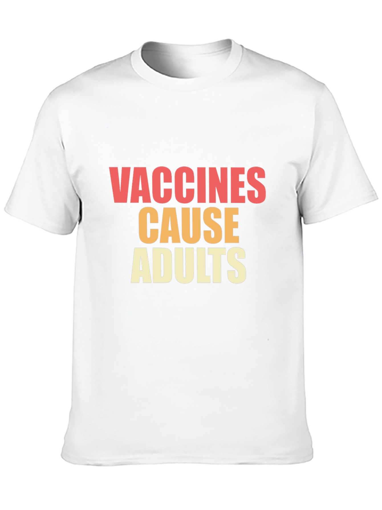 Black Vaccines Cause Adults Graphic Tee view 10