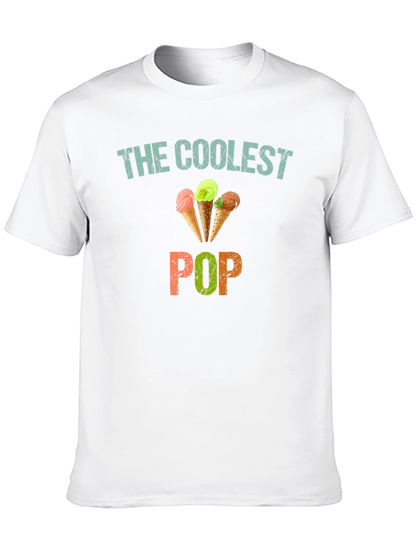 Black Coolest Pop Ice Cream T-Shirt - Fun Summer Tee view 10