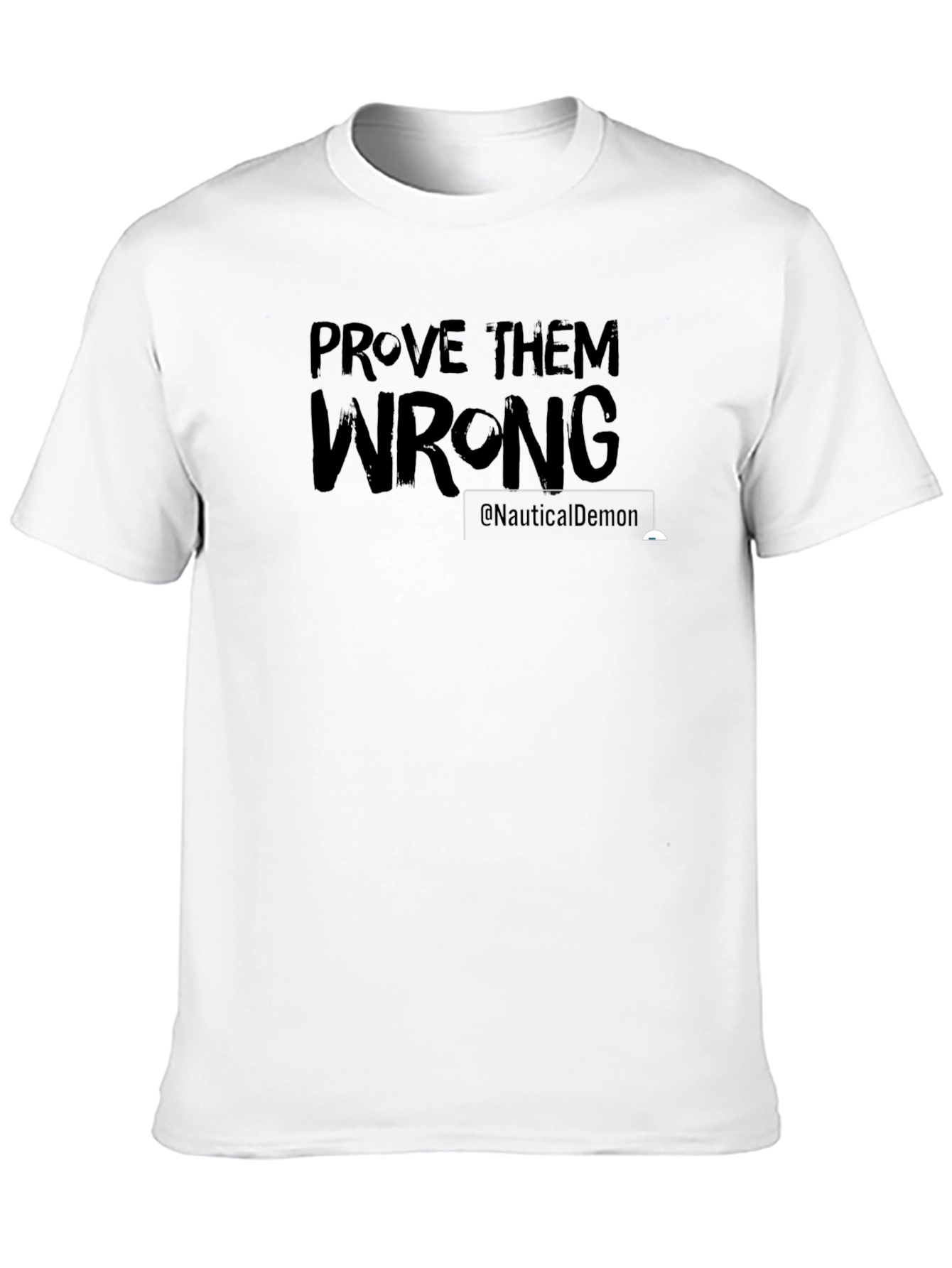Black Prove Them Wrong Graphic Tee - Mens Casual T-Shirt view 10