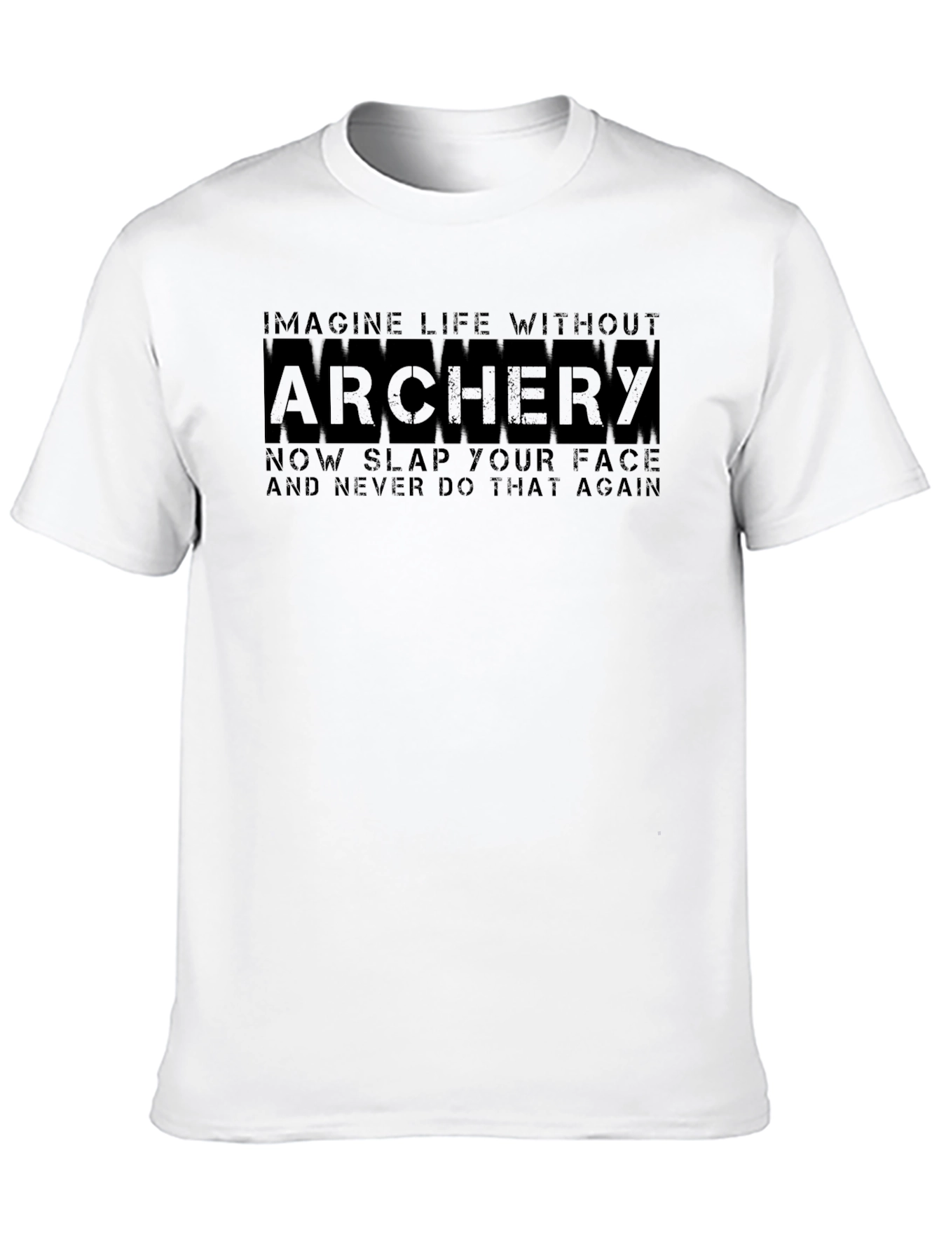 Black Archery T-Shirt: Imagine Life Without Archery view 10