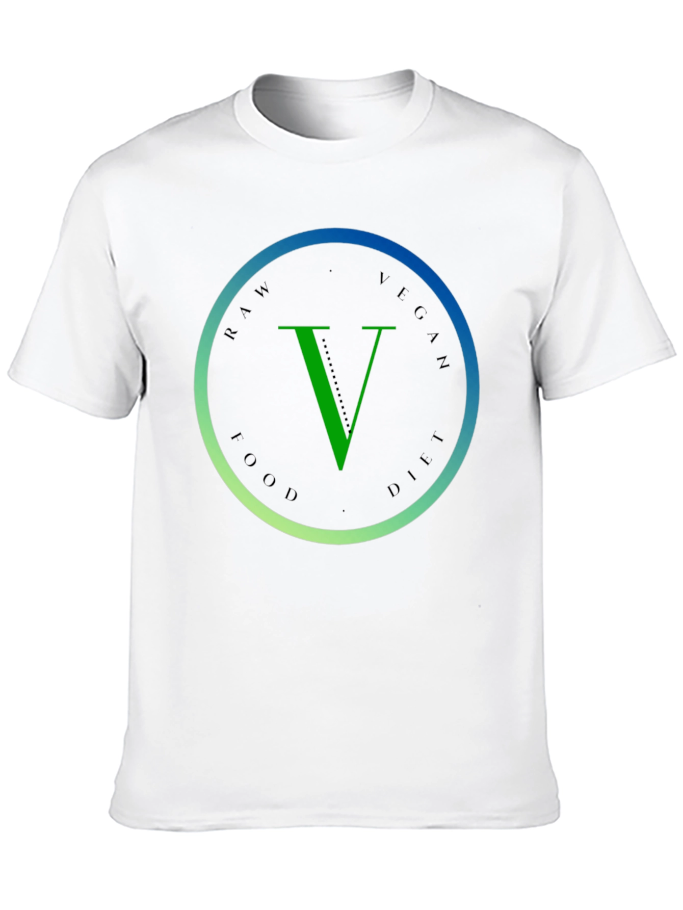 Black Raw Vegan Food Diet T-Shirt view 10