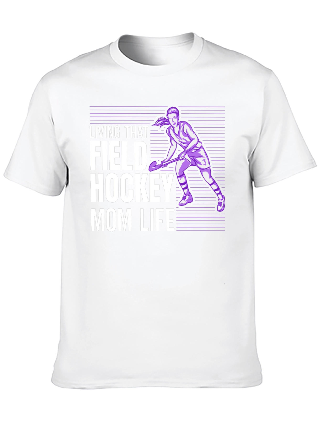 Black Field Hockey Mom Life Graphic Tee view 10