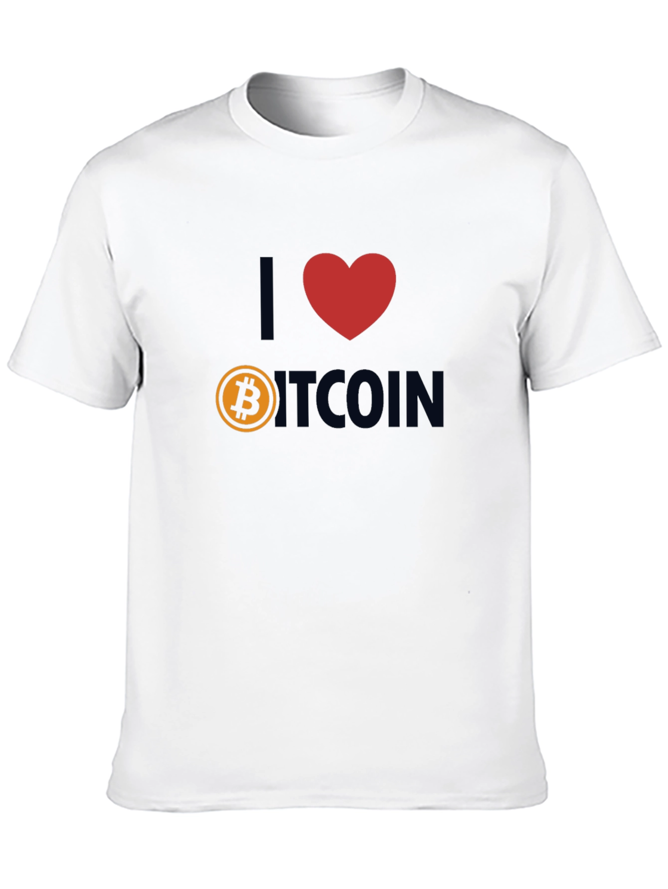 Black I Love Bitcoin T-Shirt - Crypto Fan Apparel view 10