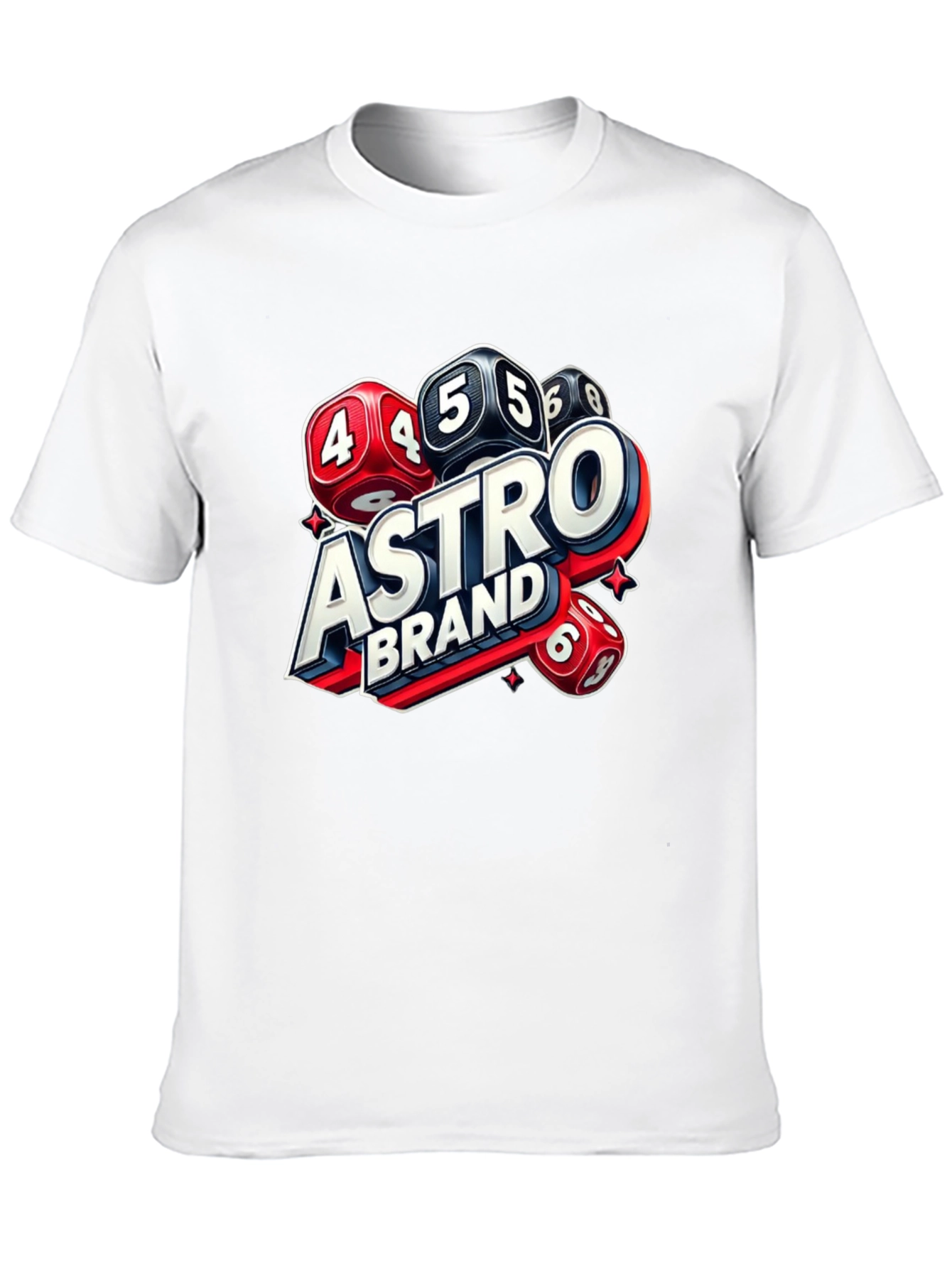 Black Astro Brand Dice Graphic T-Shirt view 10