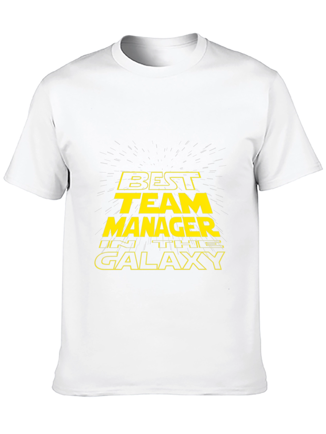 Black Best Team Manager in the Galaxy T-Shirt view 10