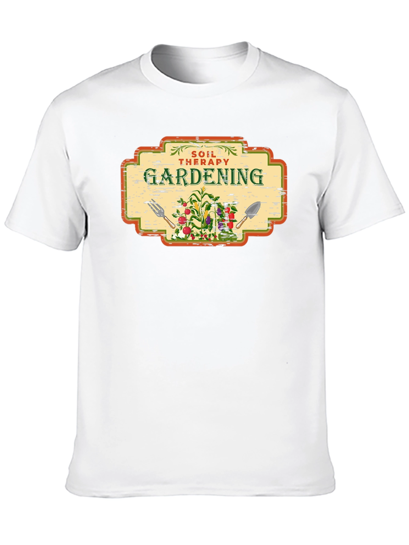 Black Gardening Soil Therapy T-Shirt view 10