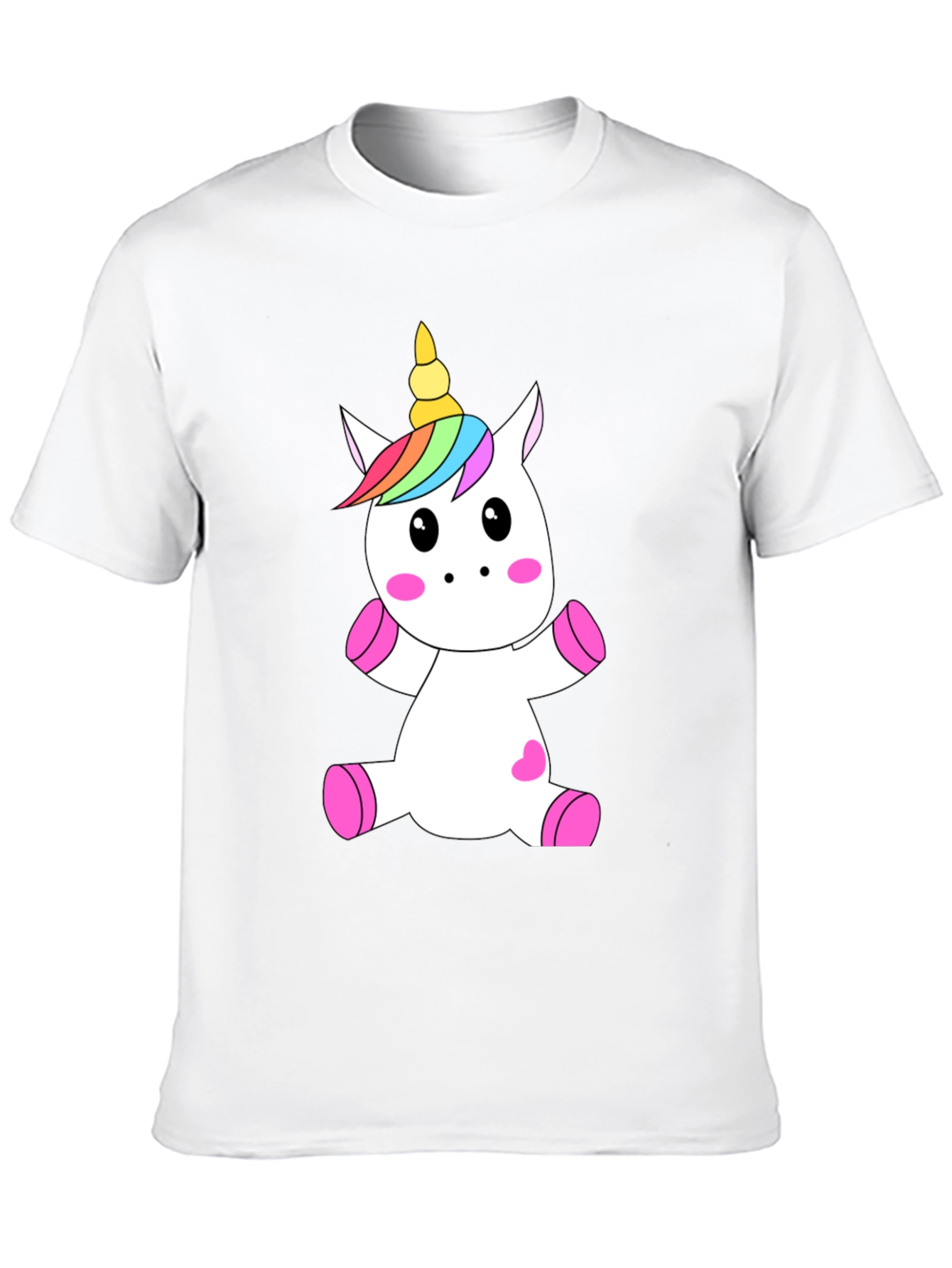 Black Unicorn Graphic Black T-Shirt - Cute Cartoon Design view 10