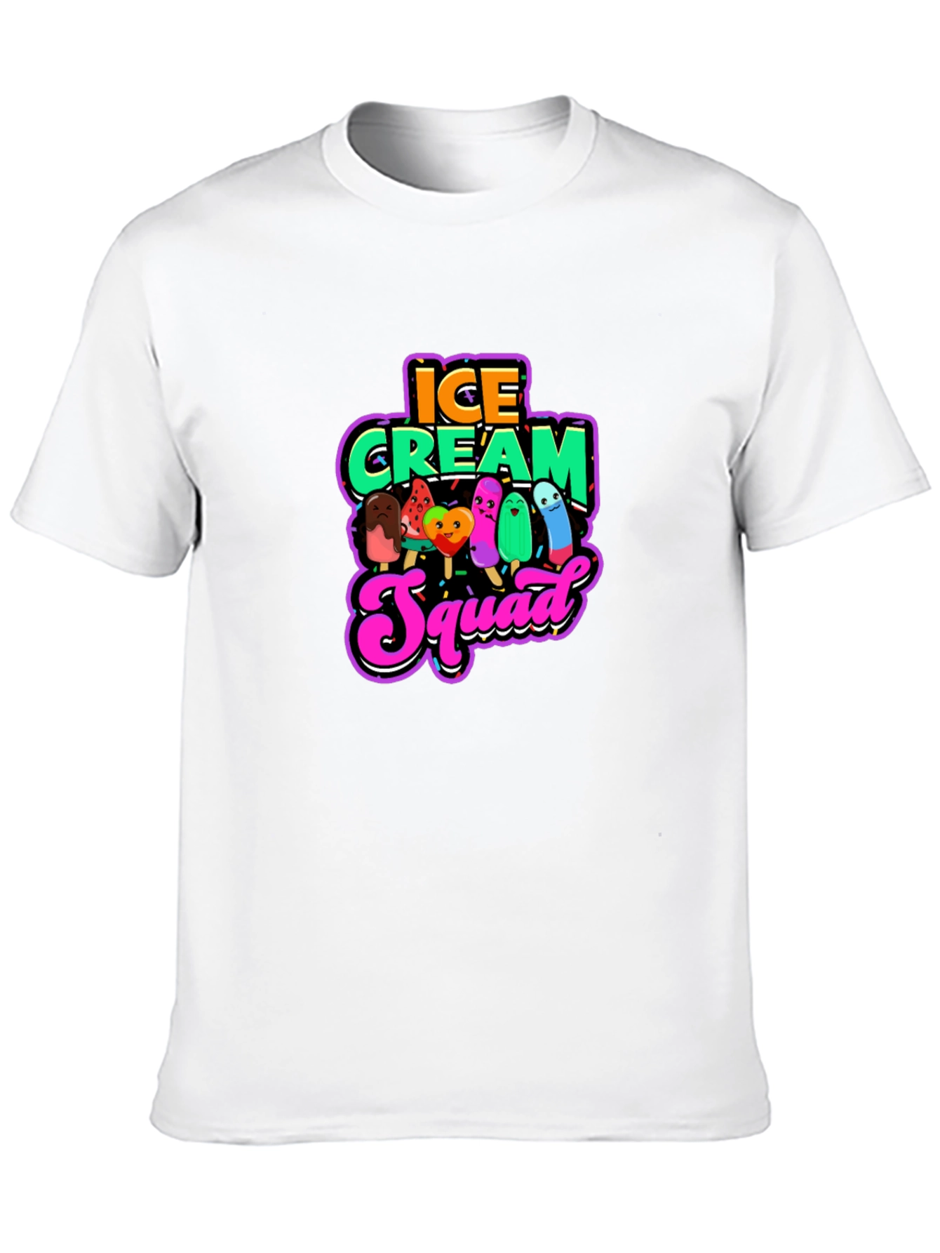Black Ice Cream Squad Graphic Tee view 10