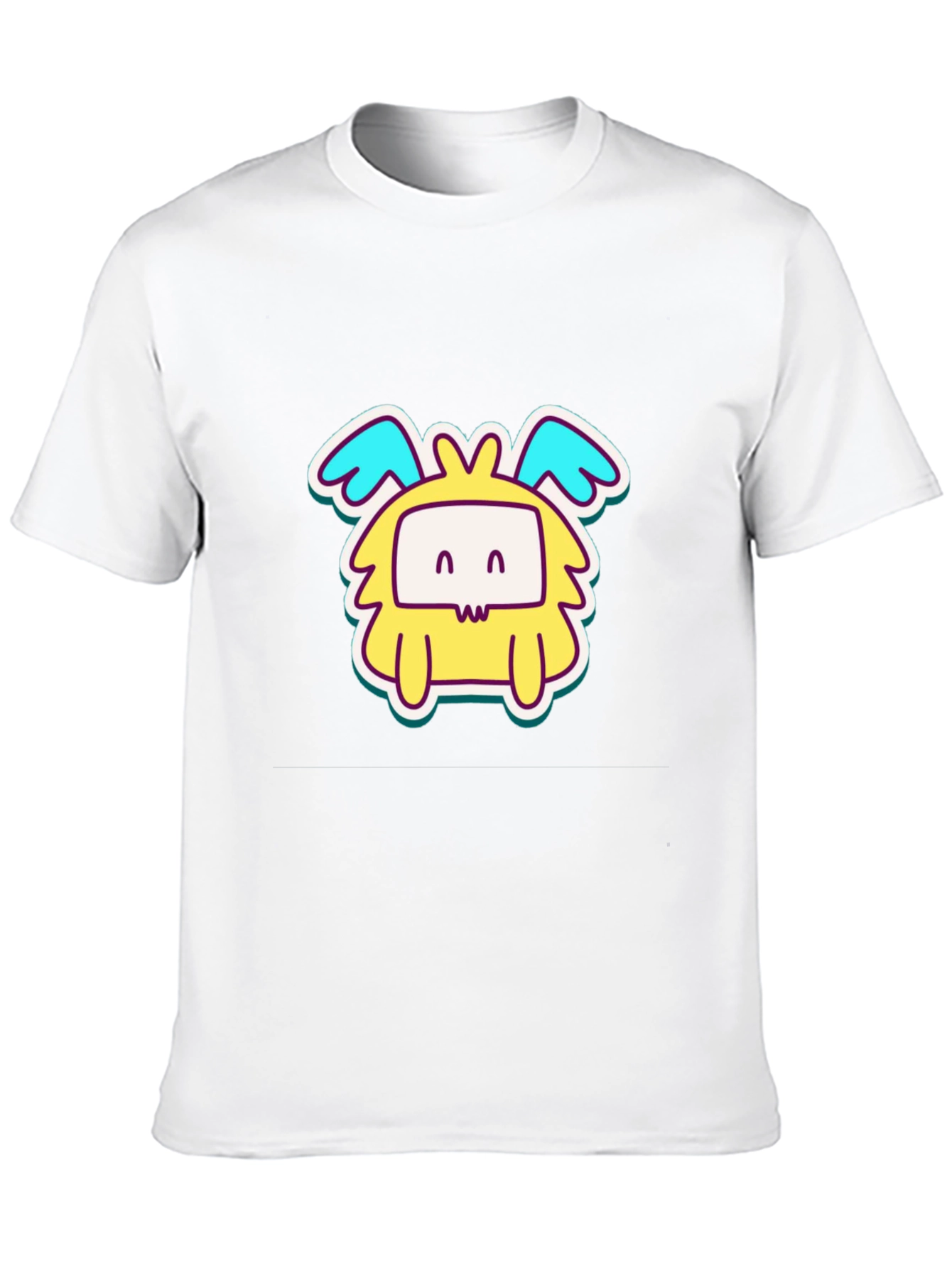 Black Cute Cartoon Monster Graphic T-Shirt view 10