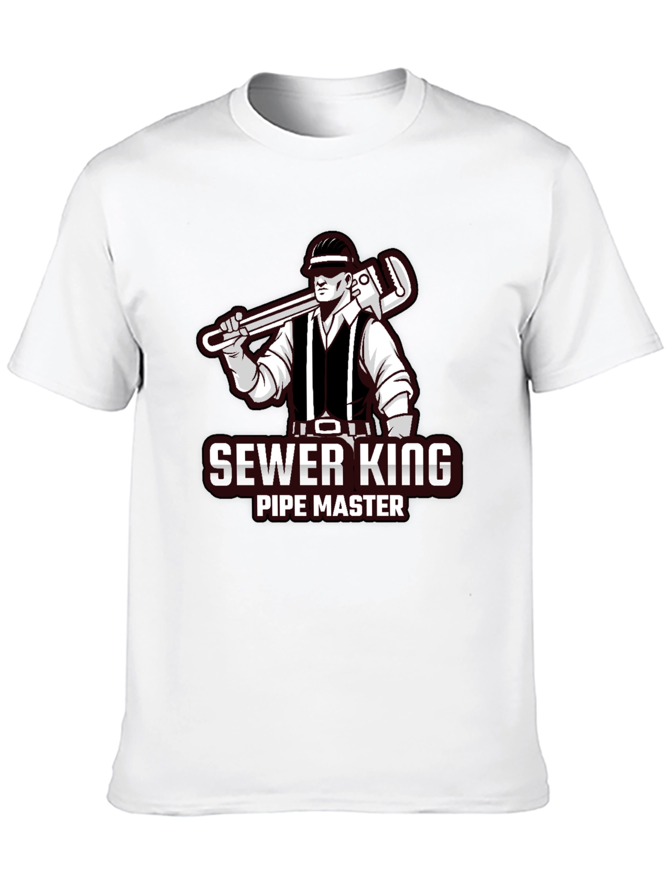 Black Sewer King Pipe Master Graphic Tee view 10
