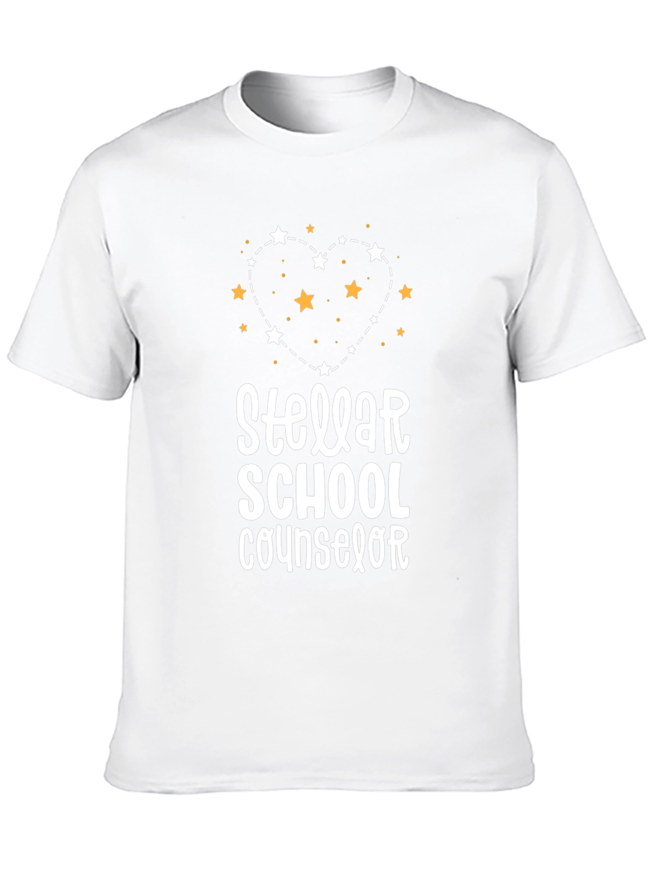 Black Stellar School Counselor Graphic Tee view 10