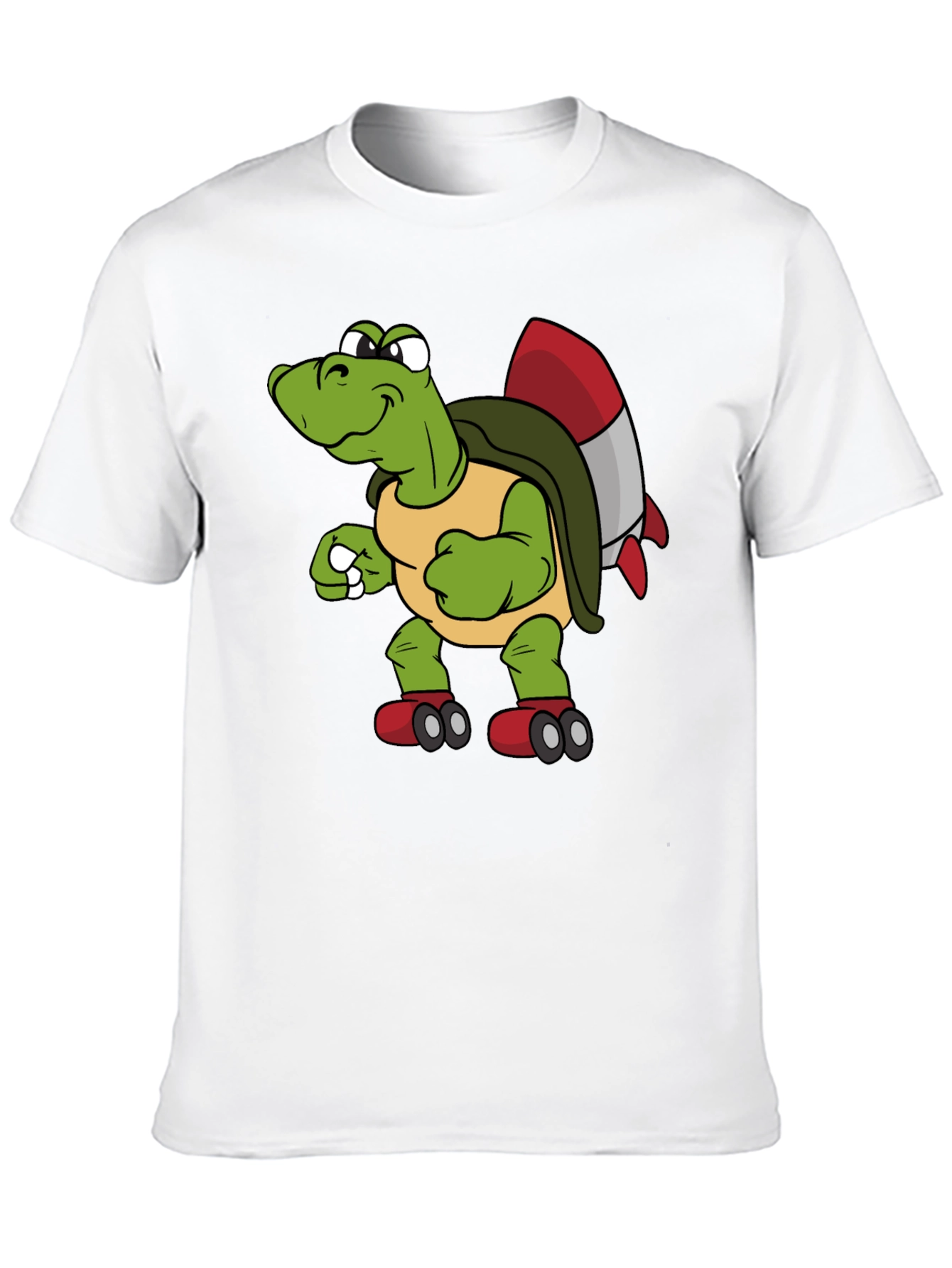 Black Turtle Rocket Shirt - Unique Cartoon Tee view 10