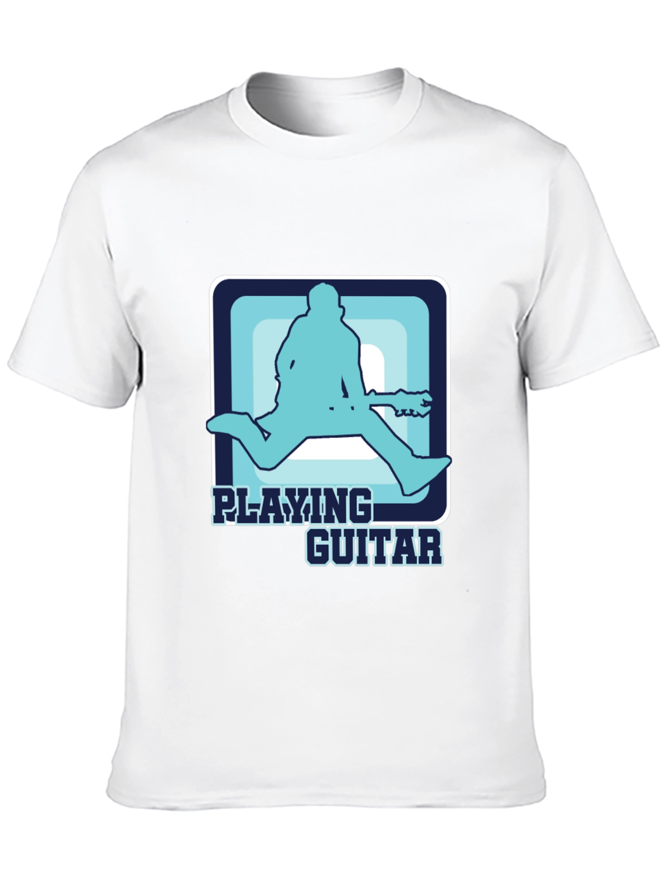 Black Playing Guitar T-Shirt Cool Graphic Musician Tee view 10