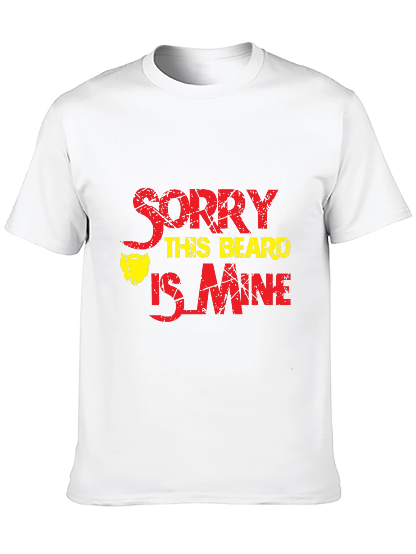 Black Funny Beard T-Shirt - Sorry This Beard Is Mine view 10