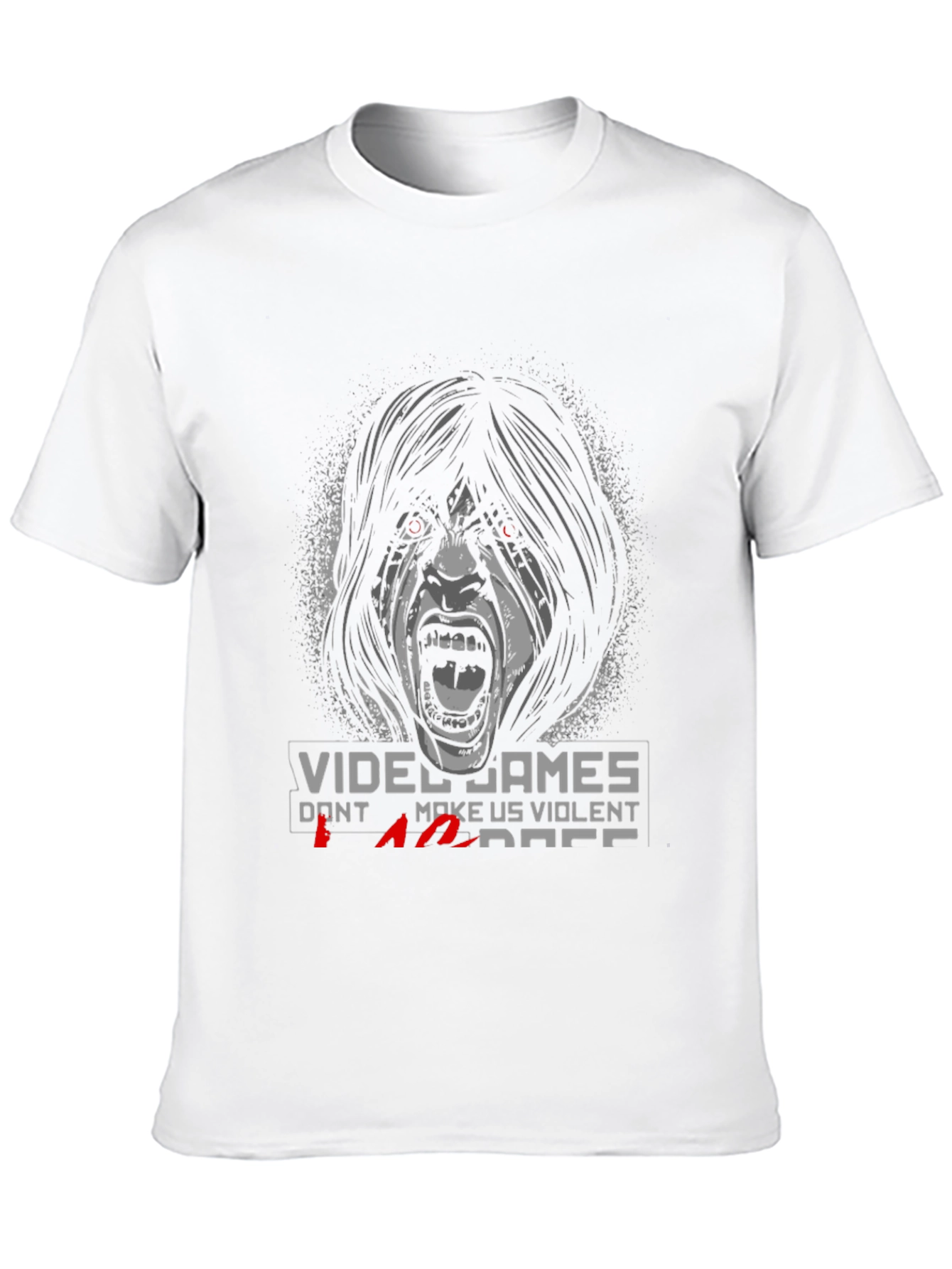 Black Video Games Don't Make Us Violent T-Shirt view 10