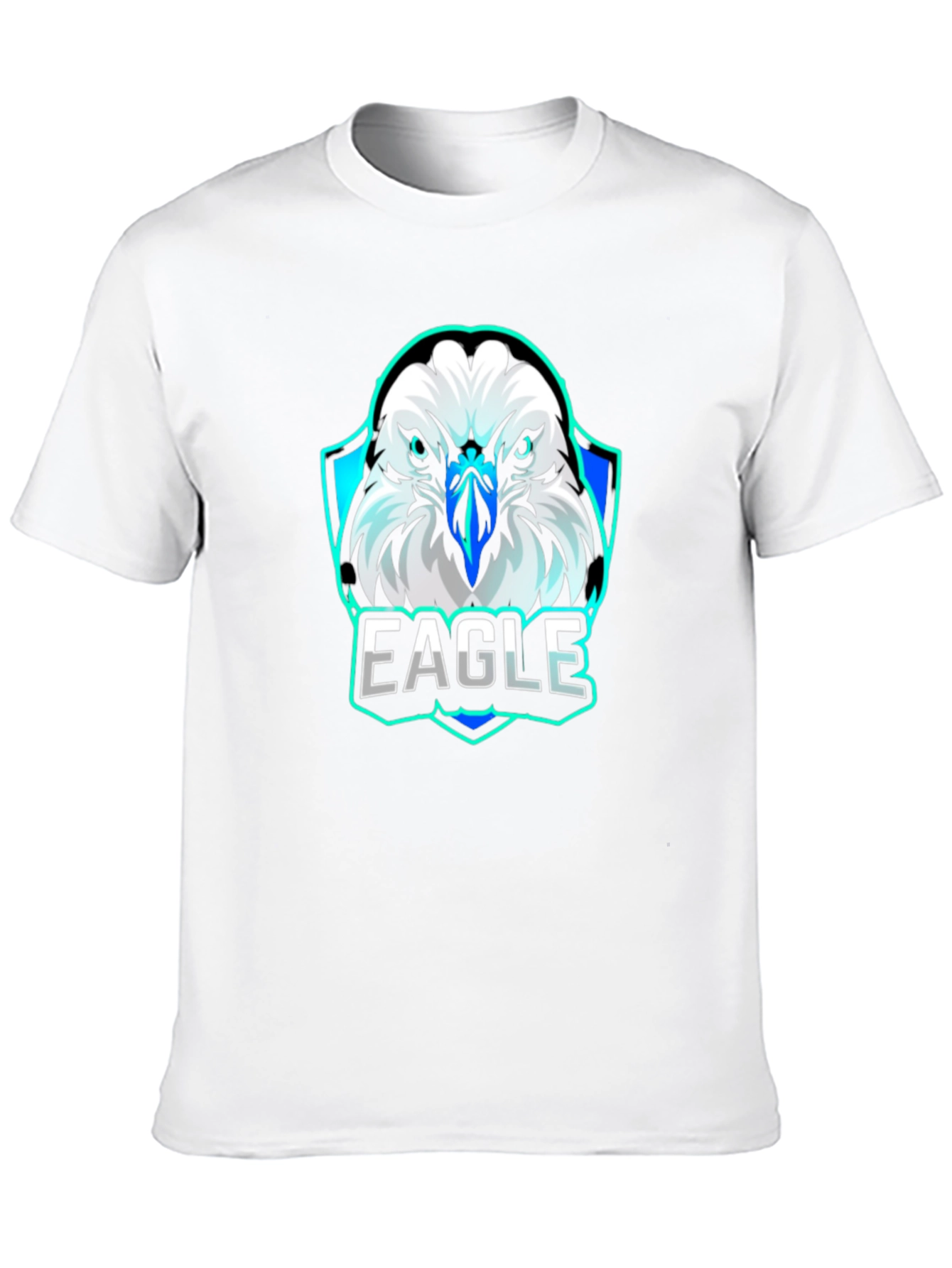 Black Eagle Graphic Print Crew Neck Tee - Cool Streetwear Style view 10