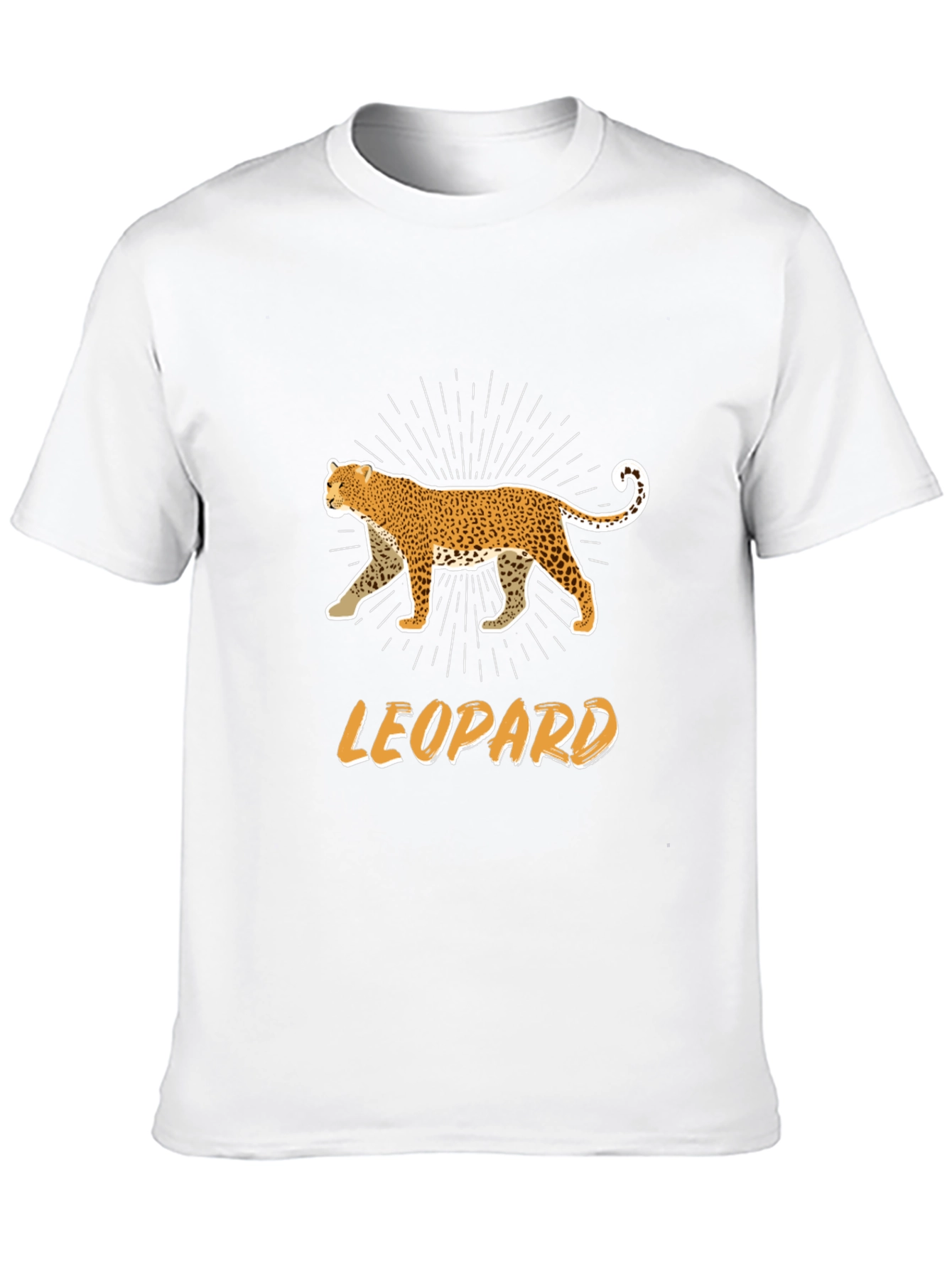 Black Leopard Graphic T-Shirt - Black Cotton Tee view 10
