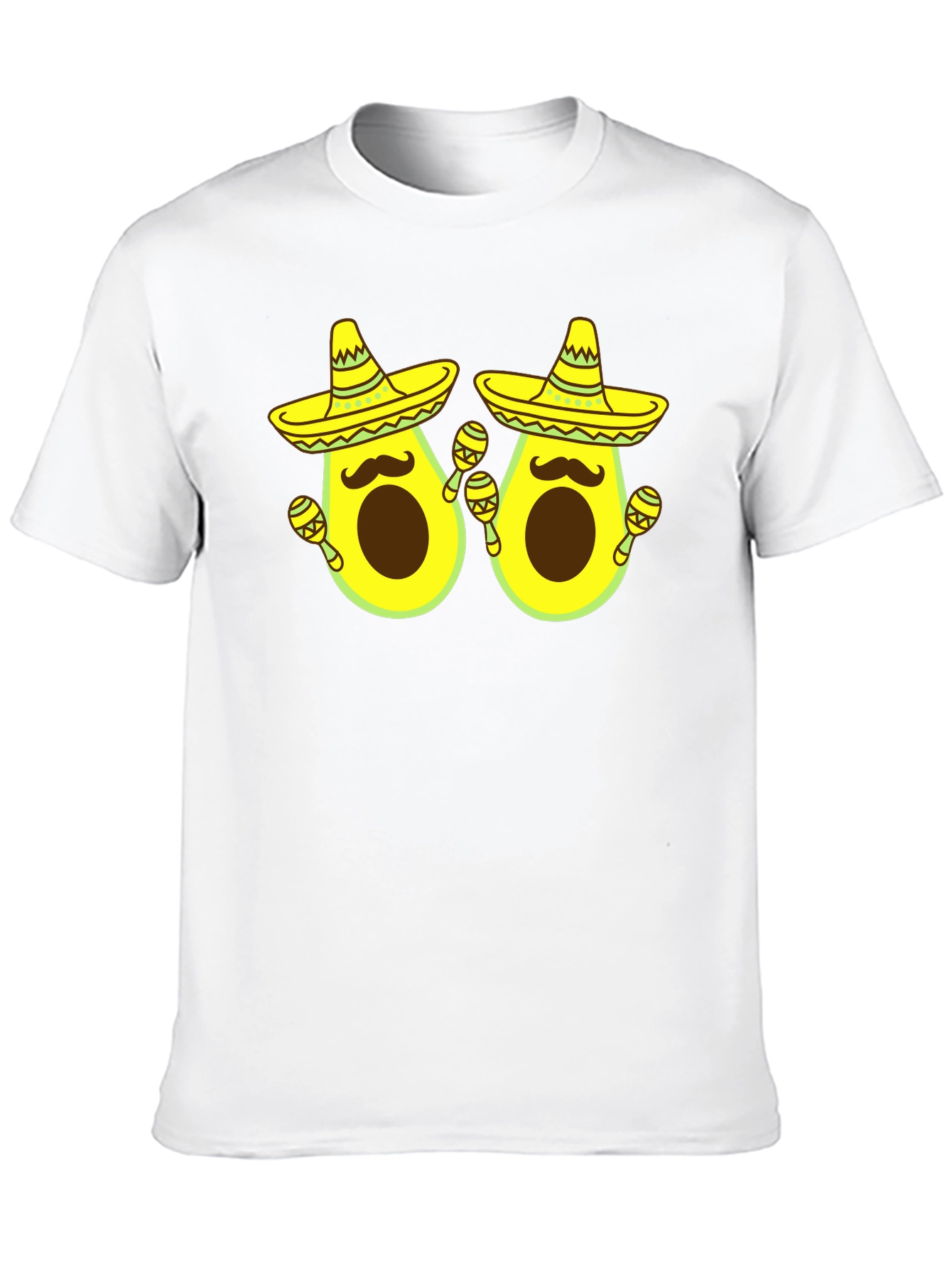 Black Funny Avocado Fiesta T-Shirt view 10