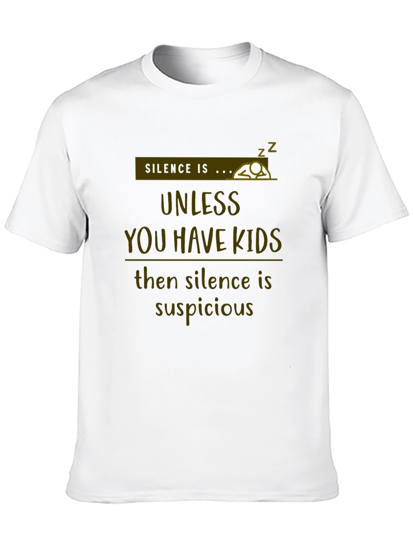Black Silence Is Suspicious Men's T-Shirt - Funny Dad Tee view 10