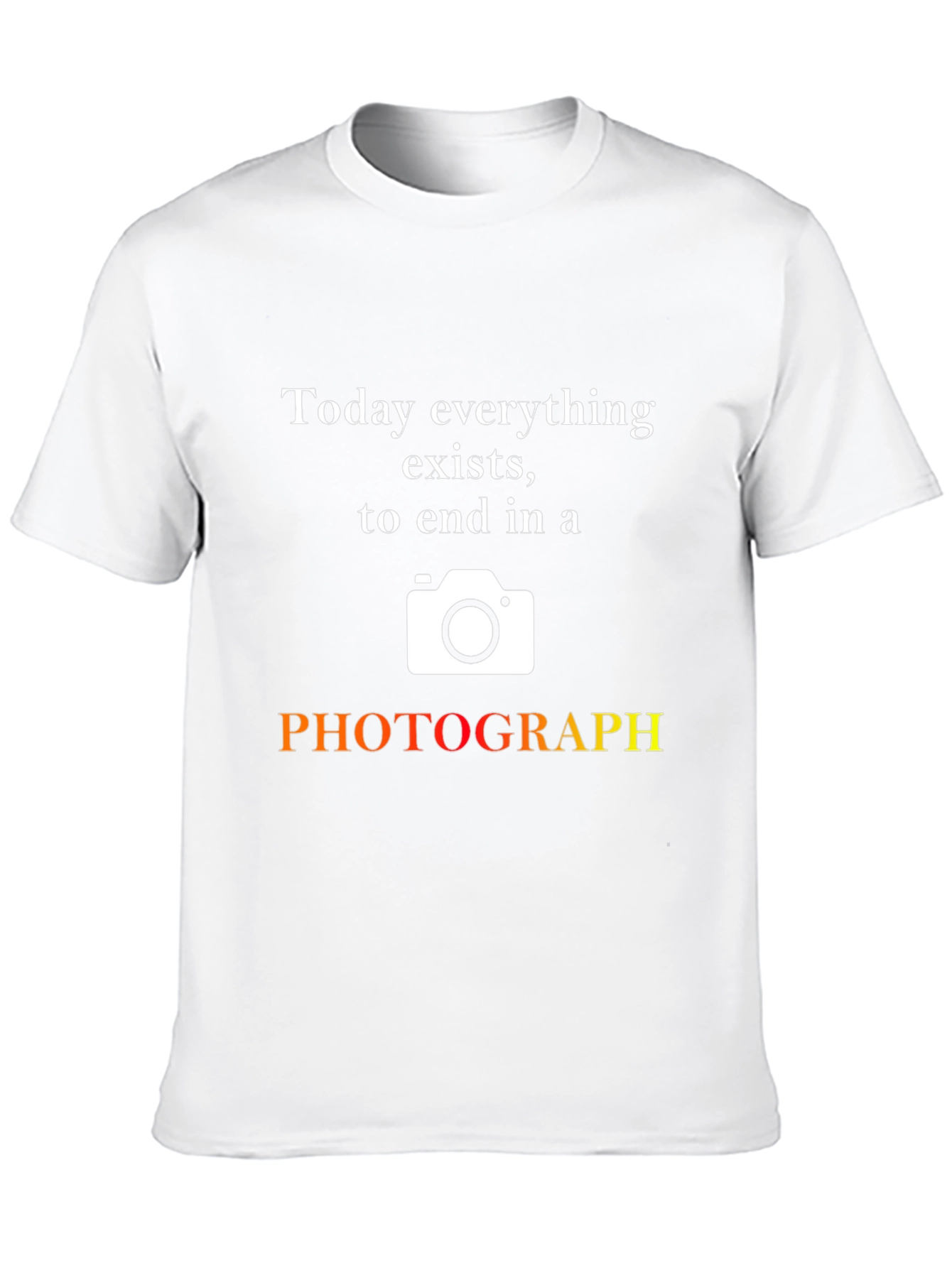 Black Photographer Graphic T-Shirt: Today Everything Exists view 10